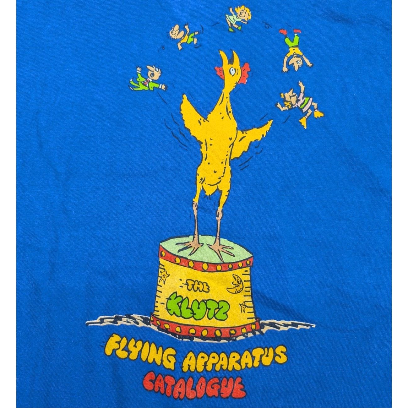 Fruit Of The Loom × Vintage Vintage The Klutz Flying Apparatus Catalogue art t-shirt Size US XL / EU 56 / 4 - 2 Thumbnail