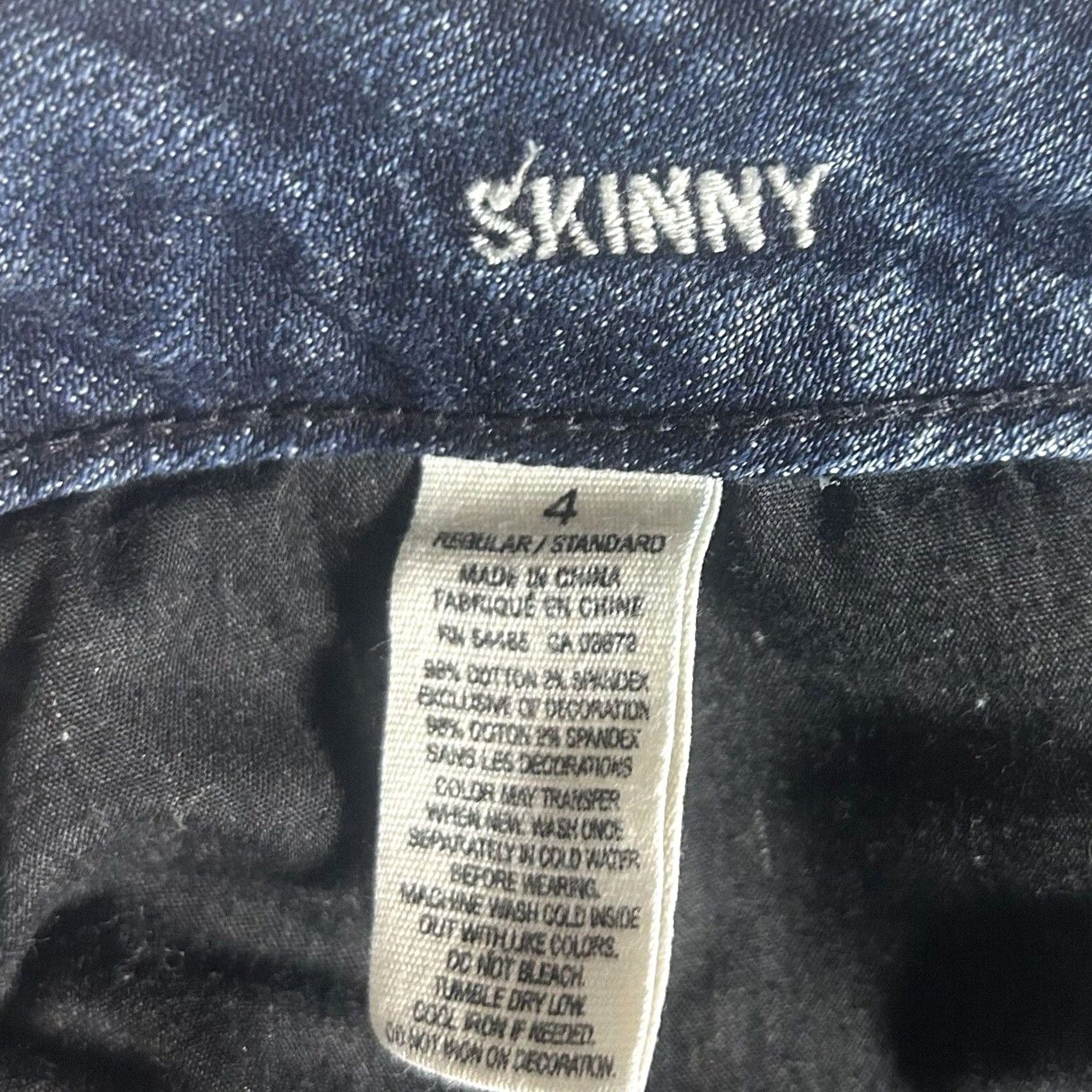 American Eagle Outfitters American Eagle Outfitters Jeans Size 4 Regular Women Low Rise Blue Denim Stretch Skinny 5-Pocket Size 27" / US 4 / IT 40 - 4 Thumbnail