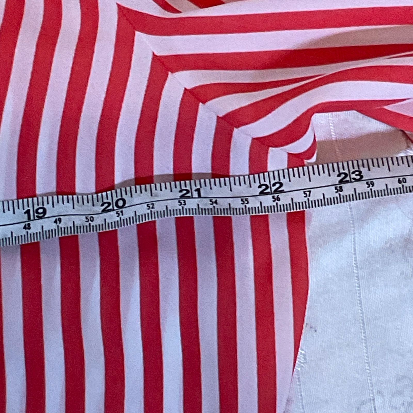 Chicos Chicos Blouse Womens Size 2 Large Coral White Stripe Size L / US 10 / IT 46 - 5 Thumbnail