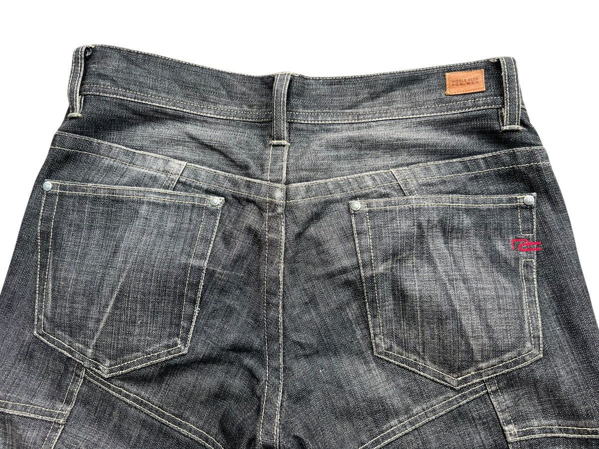 Nicole Club Gothic Patch Low Rise Denim Jeans 32x33