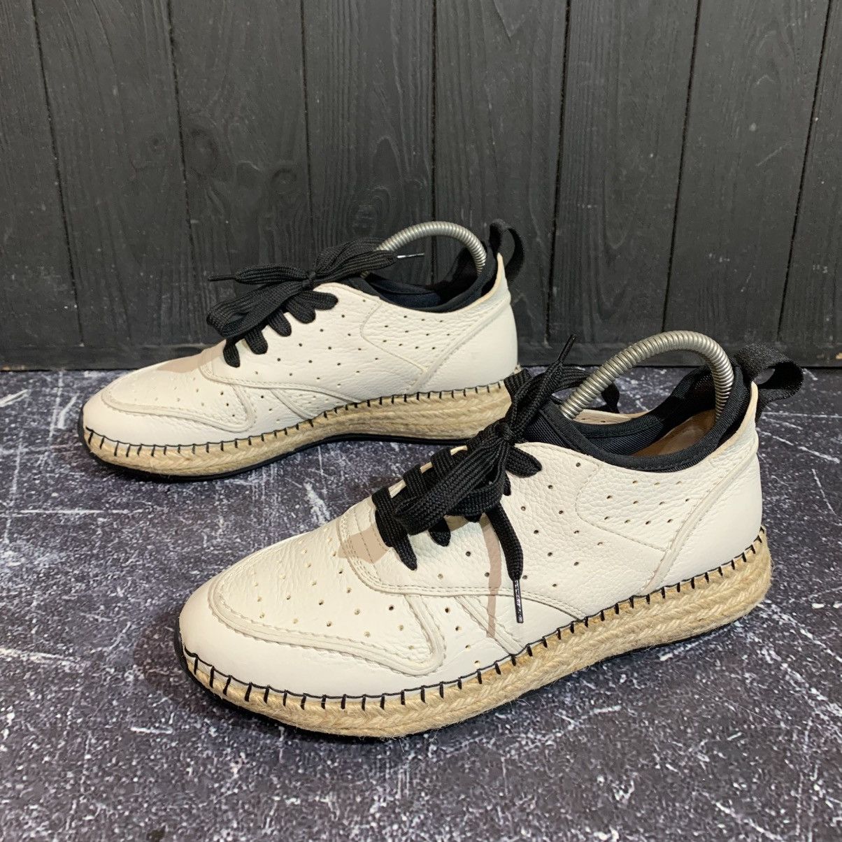 Tod's Tod’s White Leather Sneakers with Rope Heel Size 36.5 Size US 6.5 / IT 36.5 - 5 Thumbnail