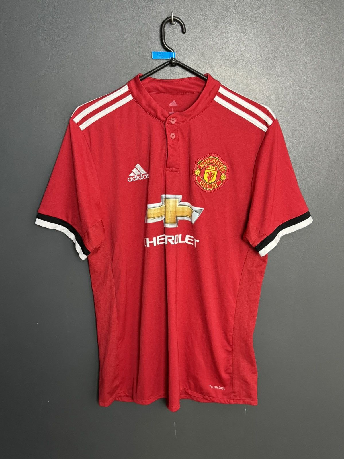 Adidas Manchester United 17/18 Home Football Jersey T-Shirt Size US L / EU 52-54 / 3 - 1 Thumbnail