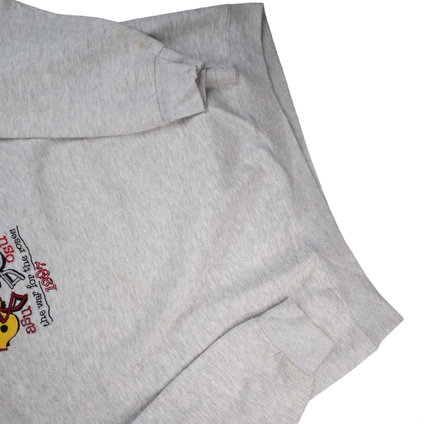 Vintage VINTAGE 1997 ASU vs OSU Rose Bowl Embroidered Sweatshirt Gray XL Mens Size US XL / EU 56 / 4 - 3 Thumbnail