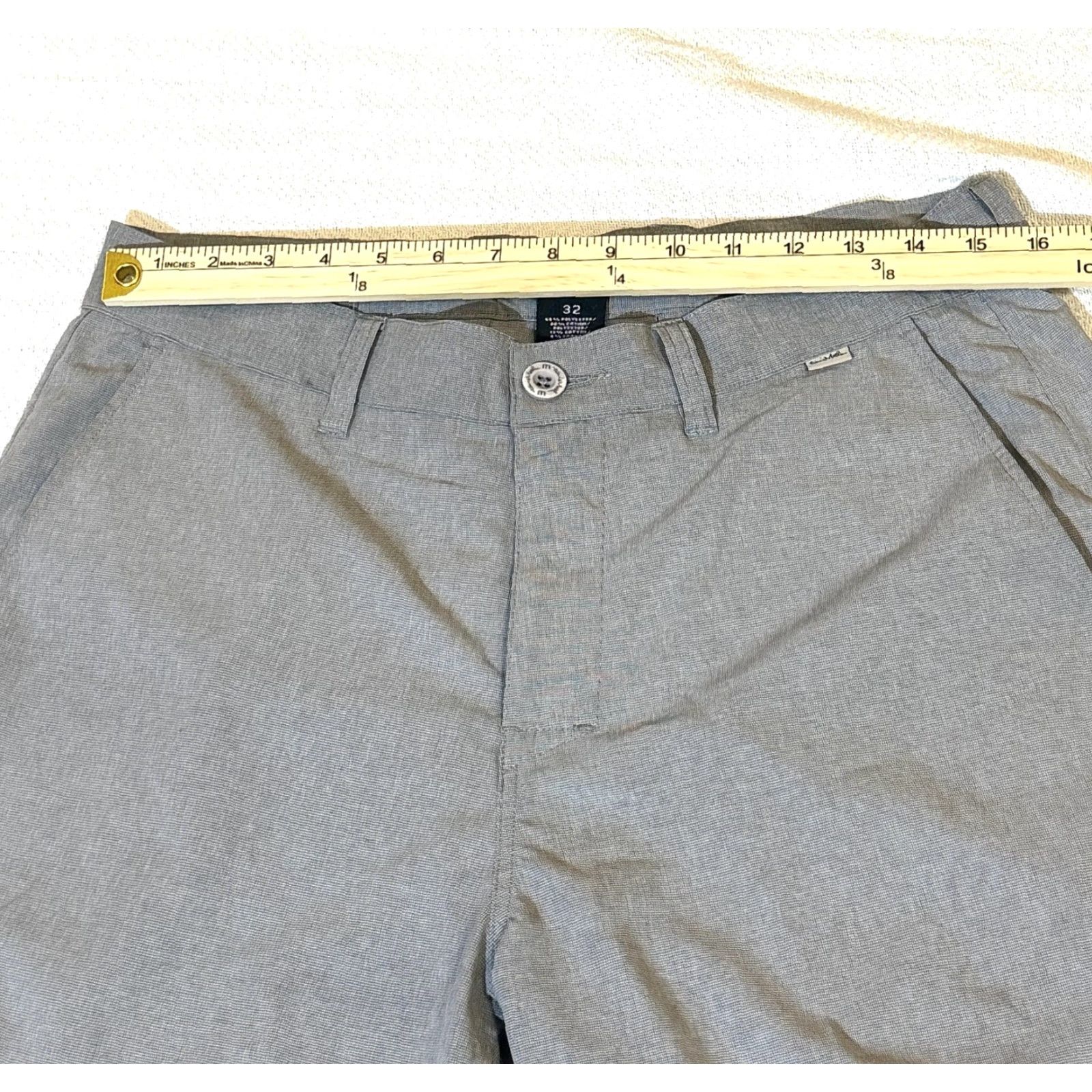 TravisMathew TravisMathew Shorts Mens 32 Gray Golf Stretch Performance Micro Check Pattern Size US 32 / EU 48 - 7 Thumbnail