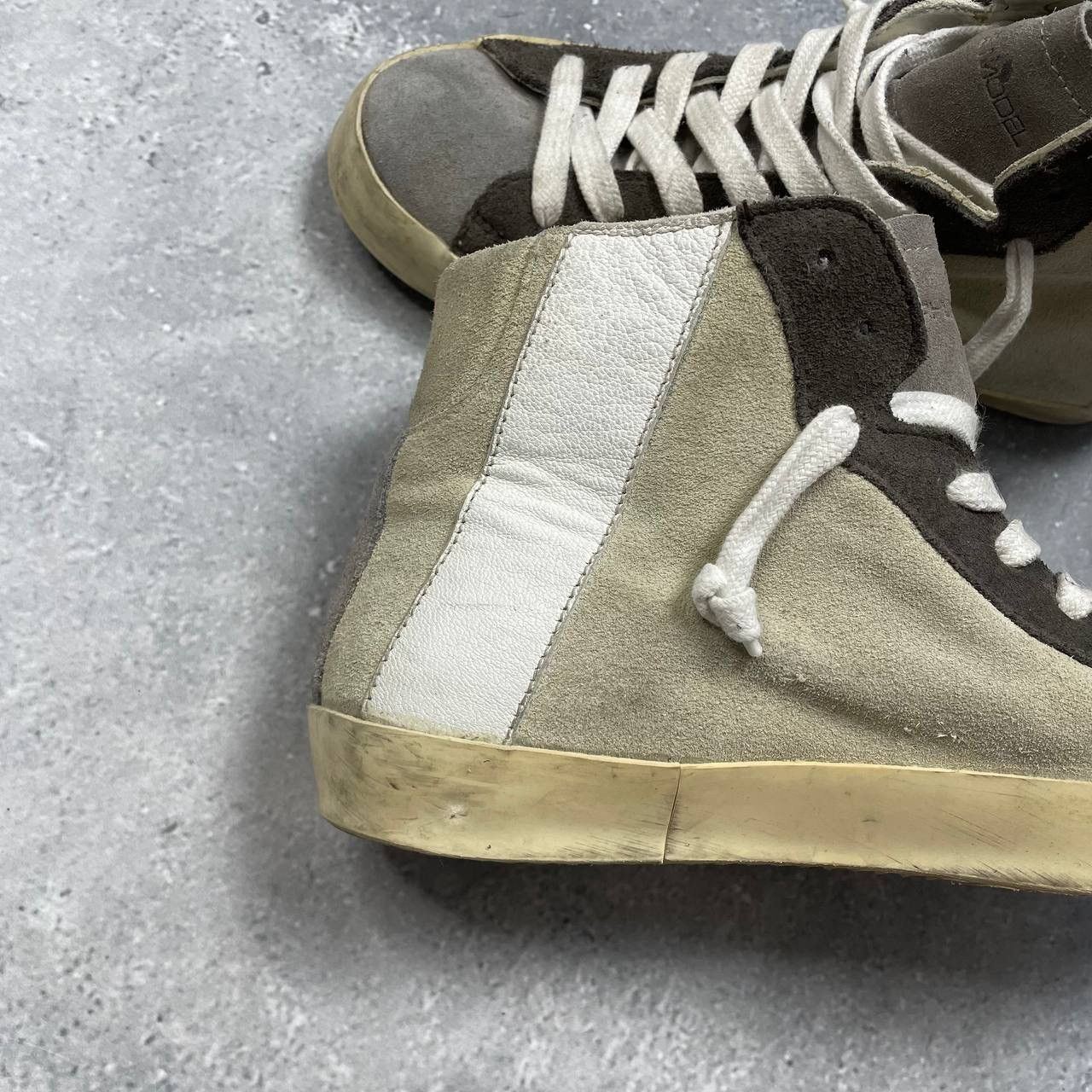 Philippe Model Philippe Model Hi Top Suede Sneakers Women’s Beige/ Gray 38 Size US 8 / IT 38 - 8 Thumbnail