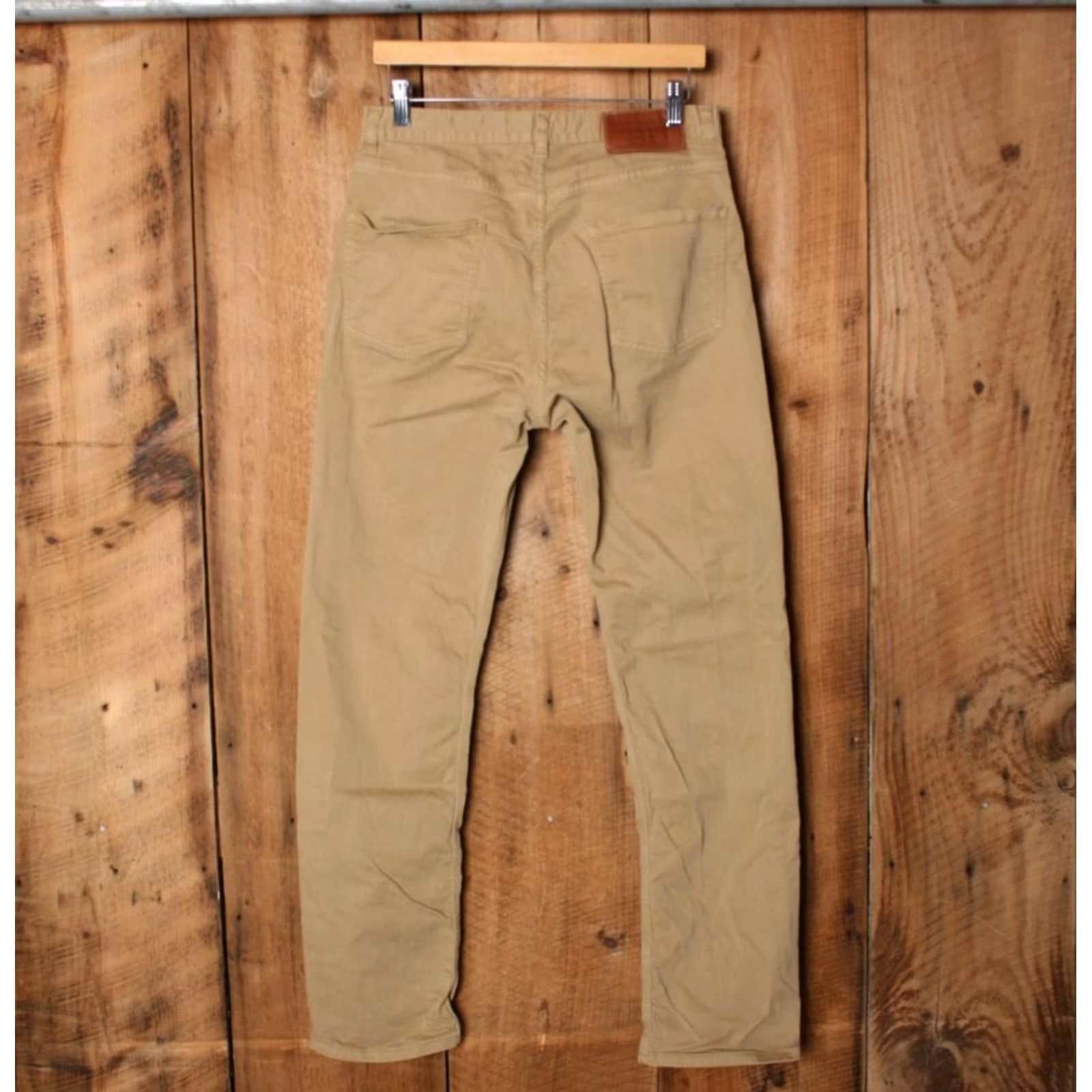 Denime BEST MADE CO. Khaki Stretch Denim Jeans Straight Jeans | 30x31 | Men | Blue | Slim Fit | Zip Closure Size US 30 / EU 46 - 3 Thumbnail
