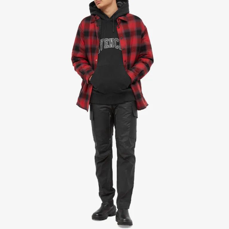 Givenchy Washed Black Embroidered College Logo Hoodie Size US XL / EU 56 / 4 - 4 Thumbnail
