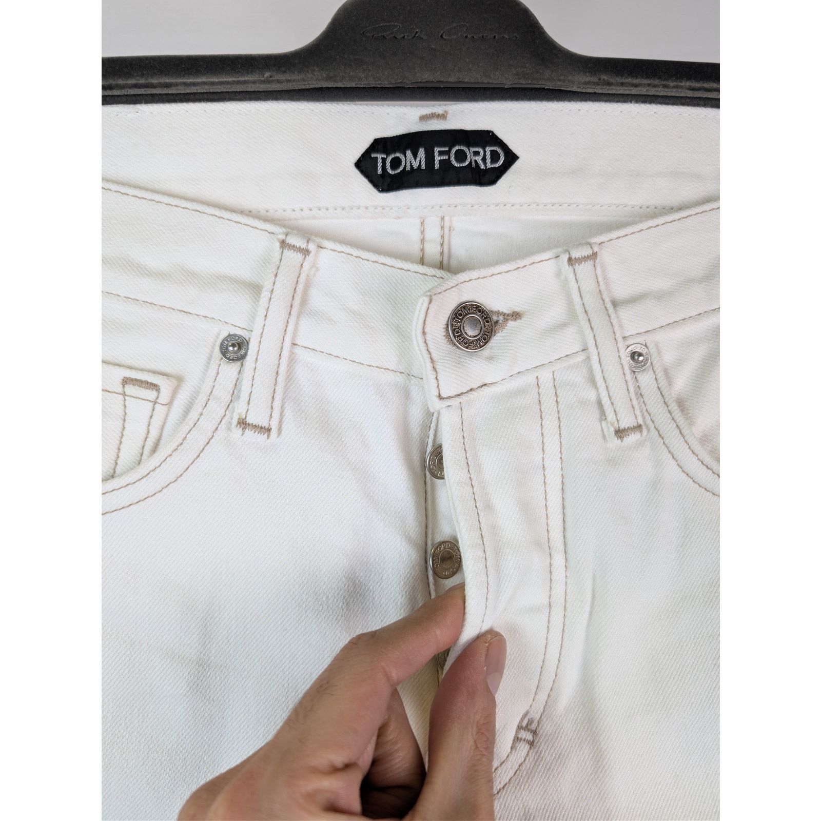 Tom Ford o1rshd1 Slim Jeans in White Size US 31 - 6 Thumbnail