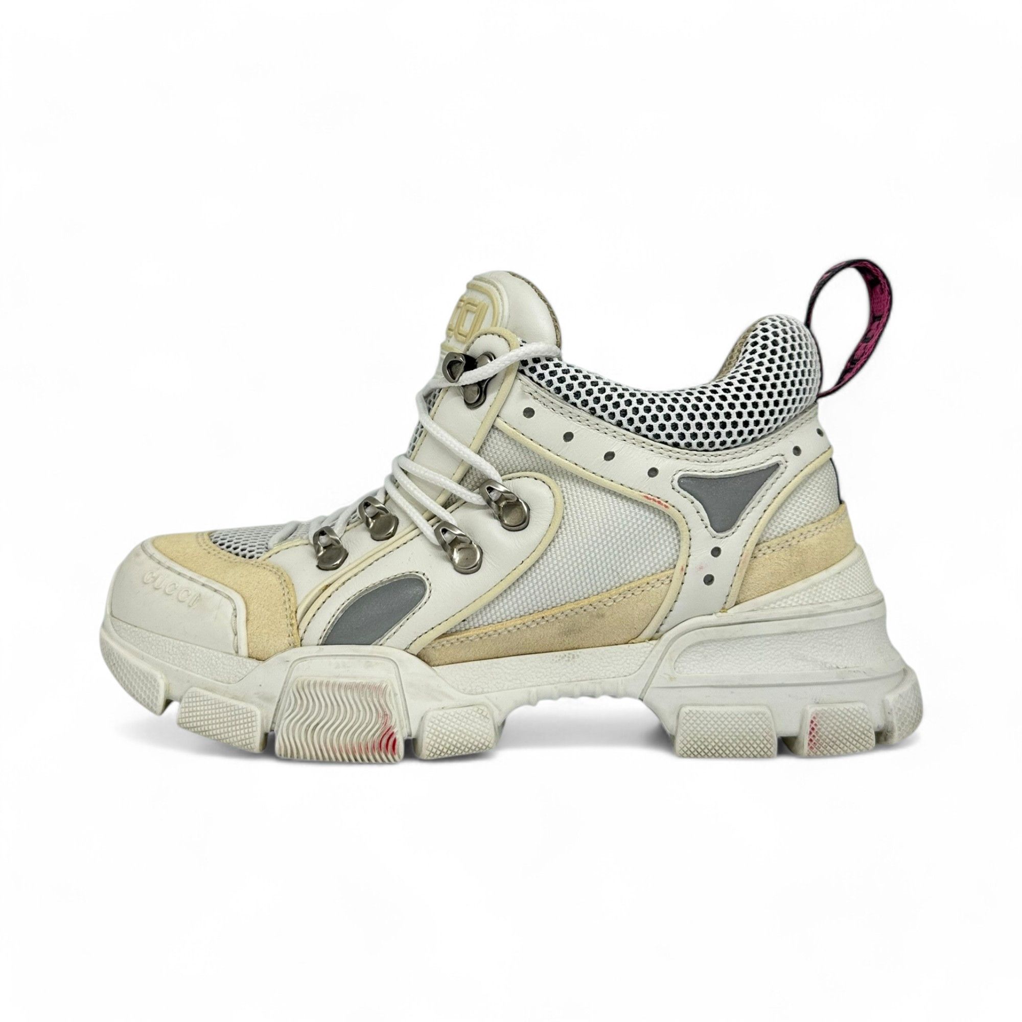 スニーカー GUCCI Ivory Fabric And Suede Sneakers Gucci Ivory Fabric And Suede Sneakers | Grailed