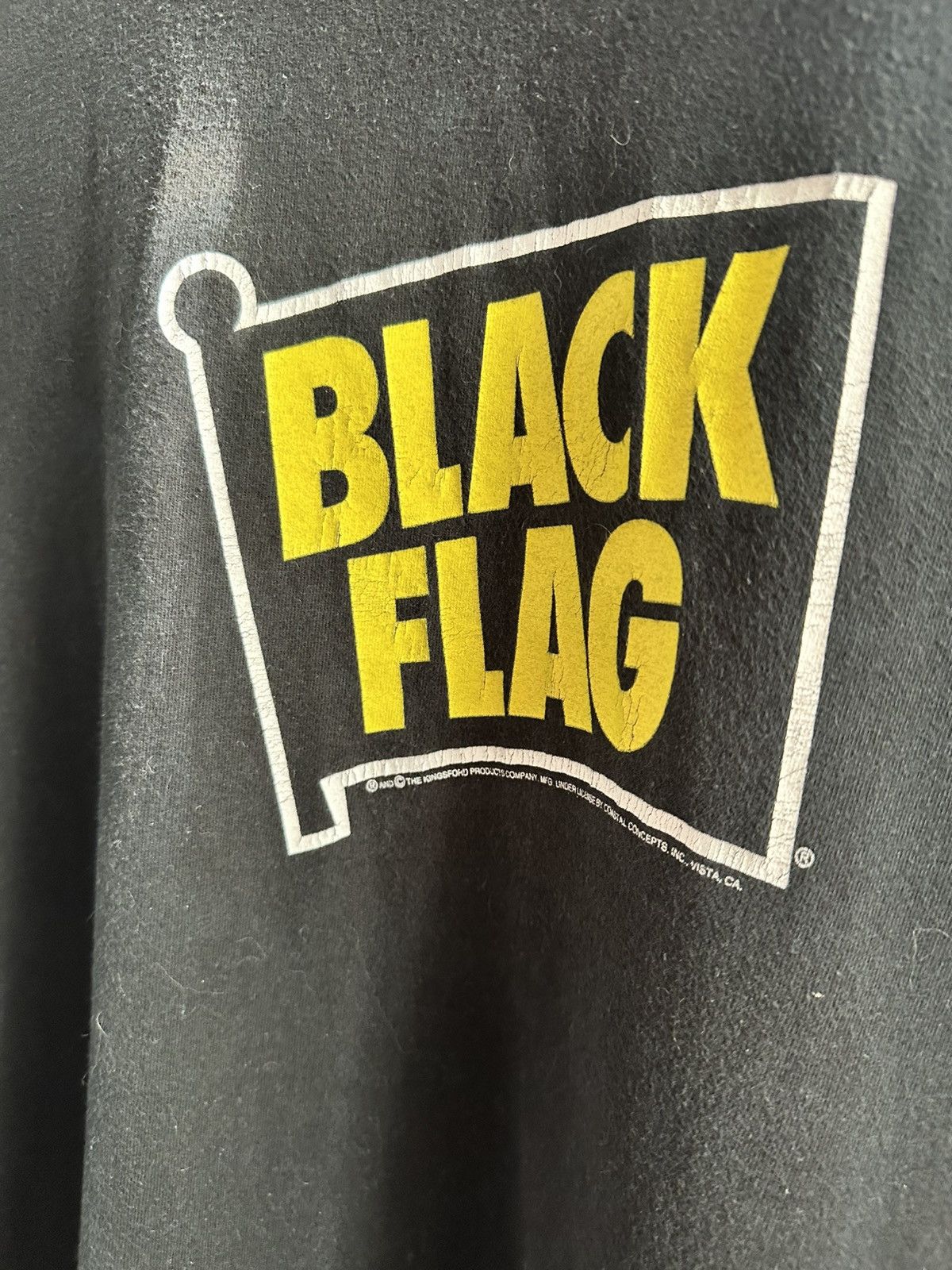 Vintage 90s Black Flag Black Band T-Shirt | Grailed