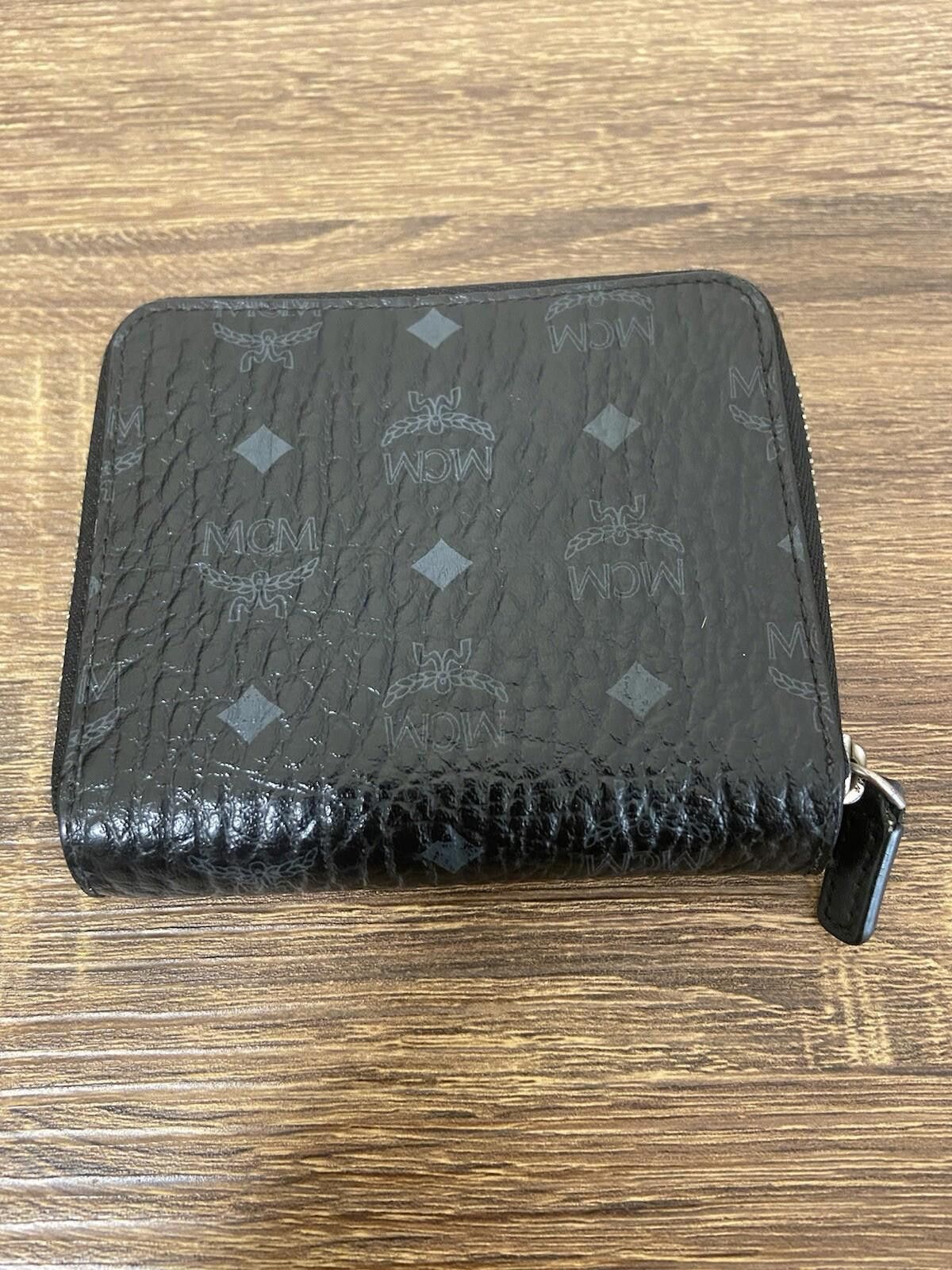 MCM MCM Visetos Black Leather Cigarette Case + Zipper Wallet Set Size ONE SIZE - 8 Thumbnail