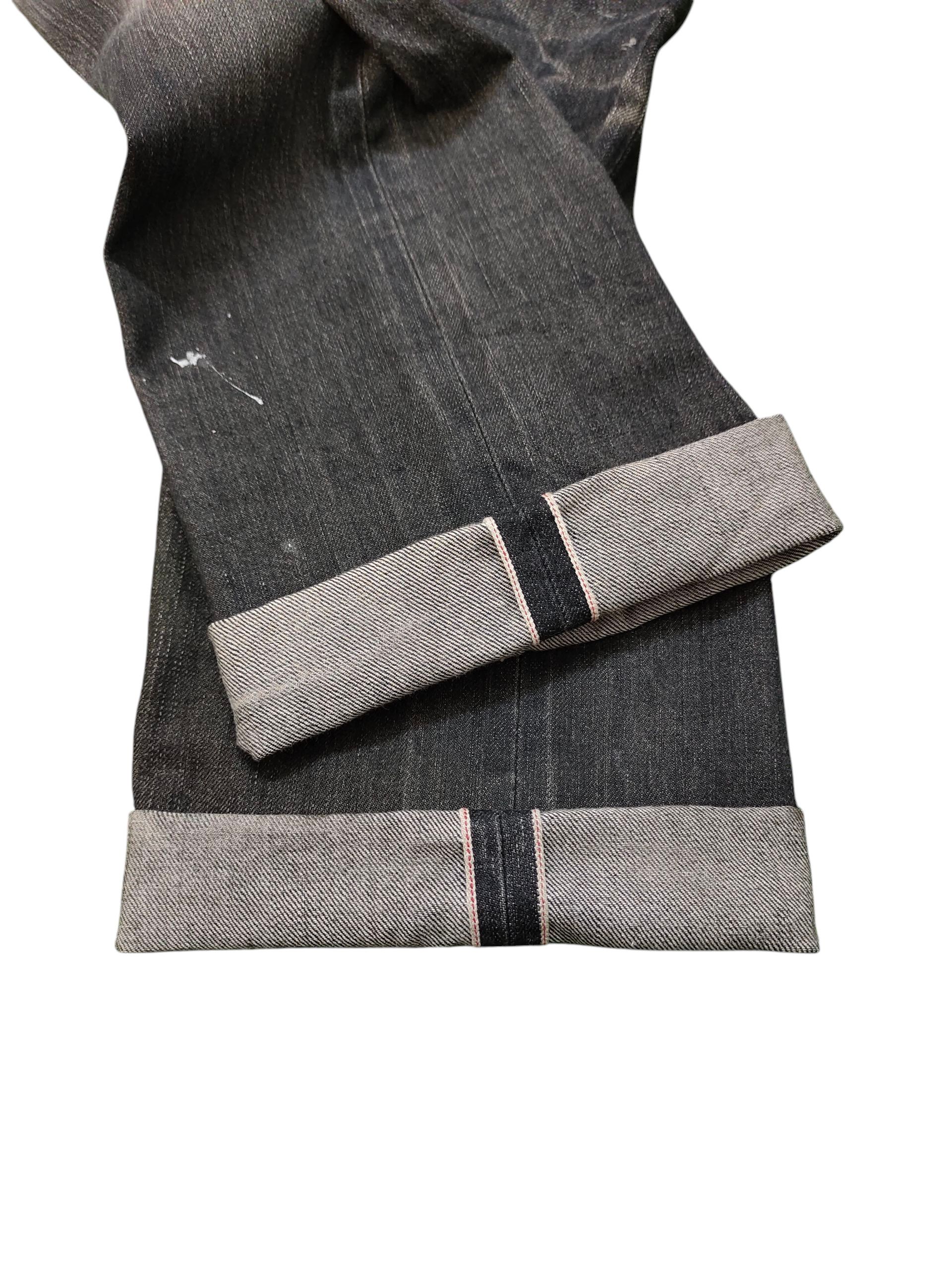 Spiritual Gangster Vintage Gangsterville Selvedge Rusty Distress Denim Jeans Size US 30 / EU 46 - 14 Thumbnail