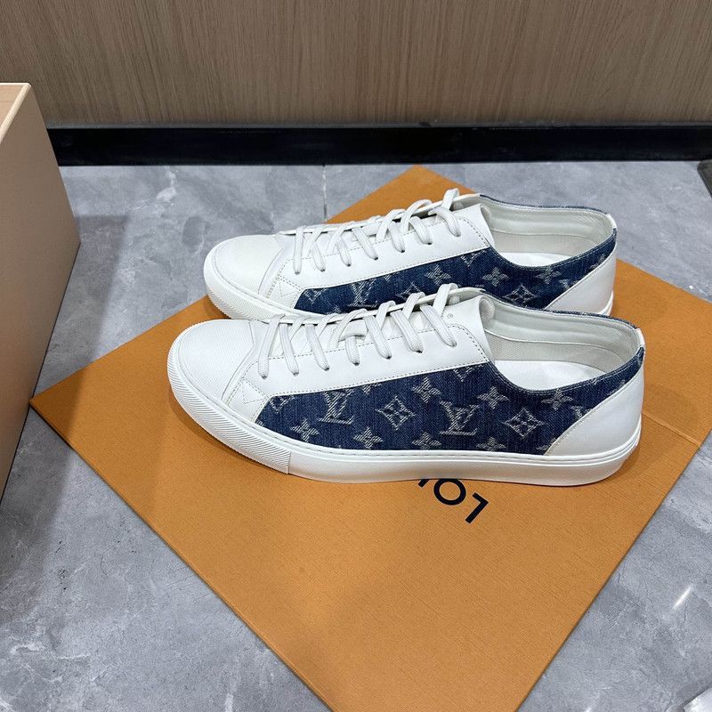 Louis Vuitton Louis Vuitton Blue and White Sneakers for Everyone - Size US 10 / EU 43 - 1 Thumbnail