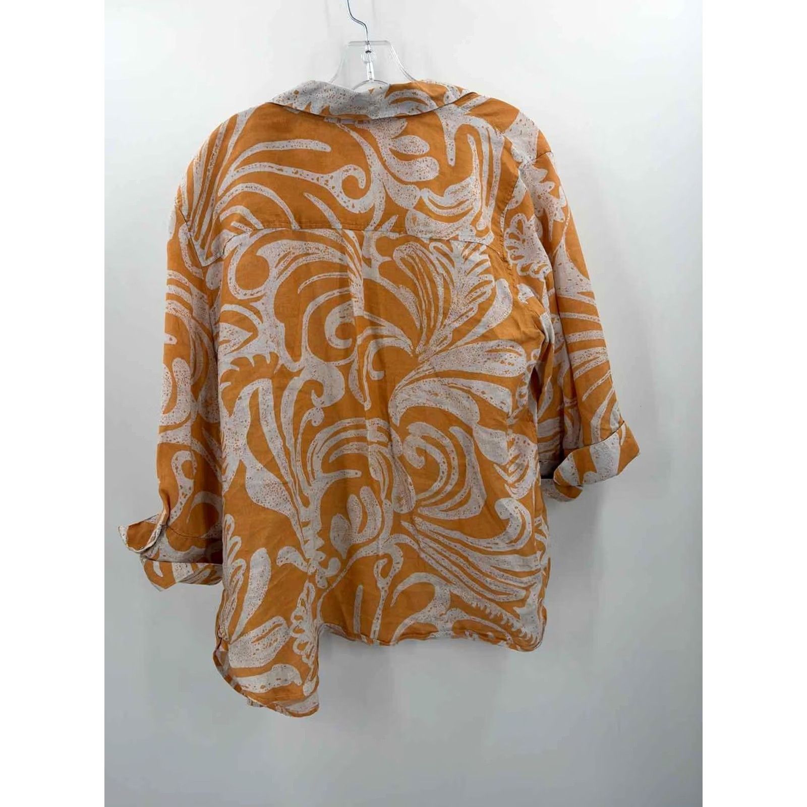 Vintage Chico's Orange Button Down Size 3.5/18 Size XS / US 0-2 / IT 36-38 - 2 Thumbnail