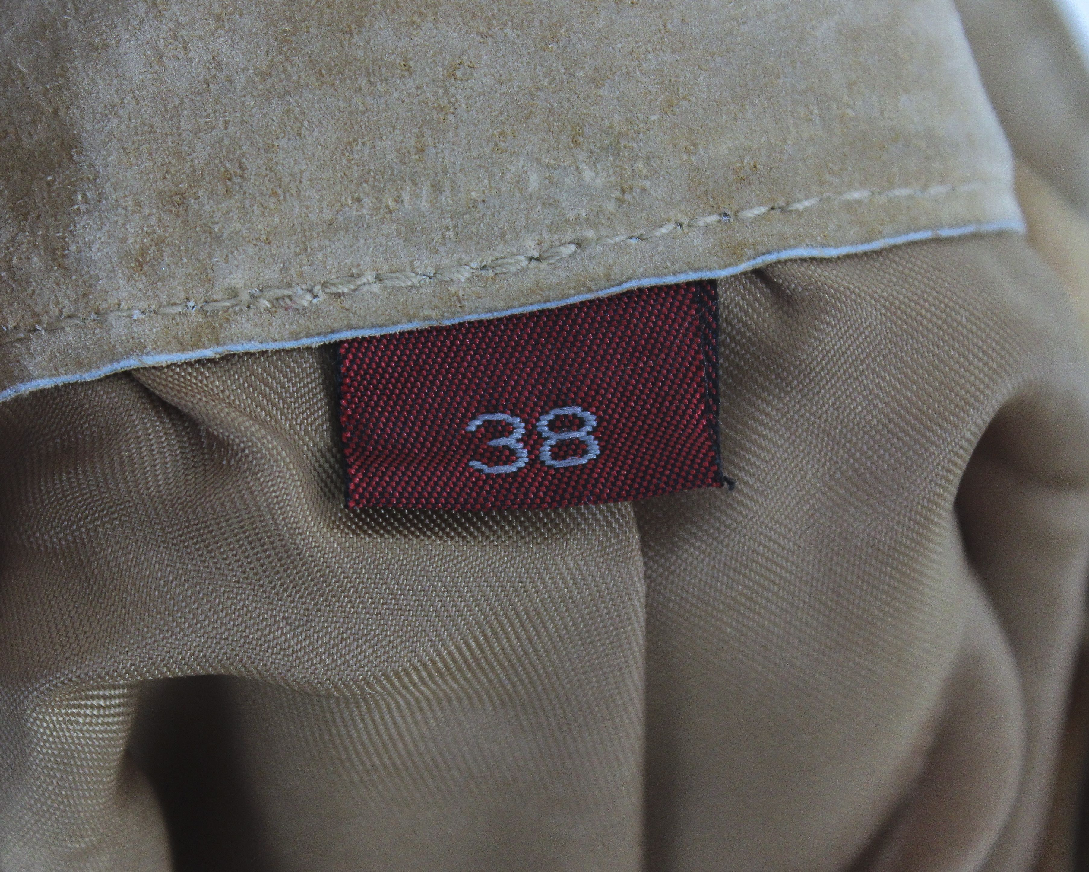 Cowboy Equipment × Leather × Vintage Petroff Women M EU 38 Faux Leather Suede Mini Pencil Skirt Size 26" / US 2 / IT 38 - 5 Thumbnail