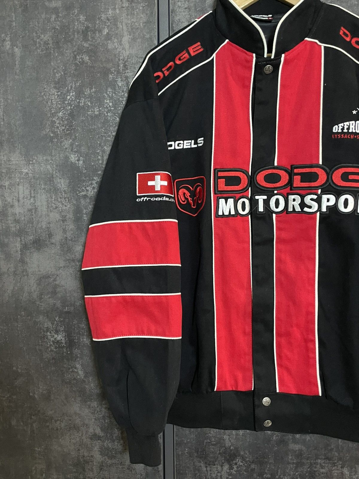 Vintage Vintage Dodge Racing Bomber Jacket Y3 MM6 424 Kith Jh Design Size US L / EU 52-54 / 3 - 8 Thumbnail
