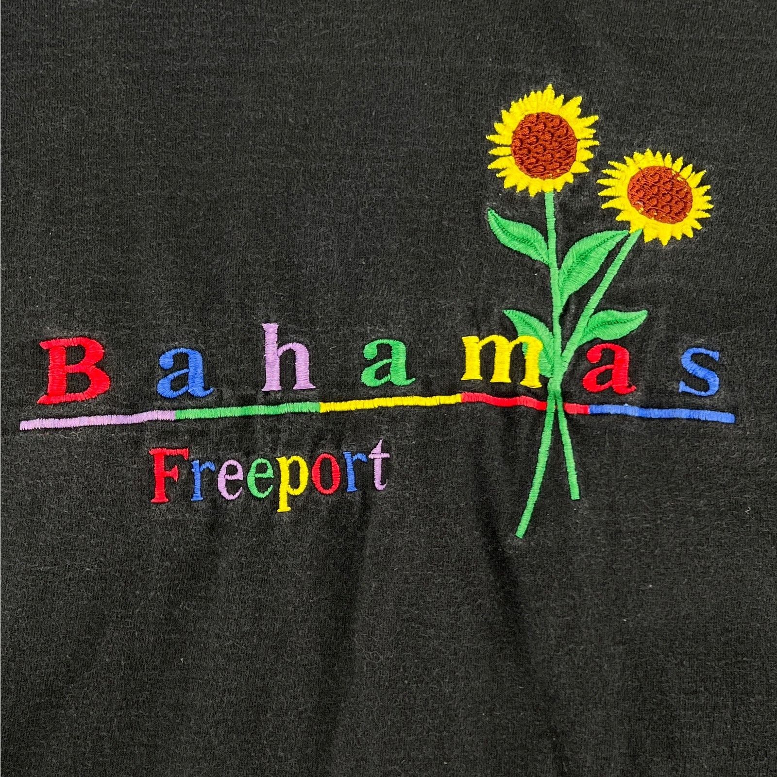 Fruit Of The Loom × Vintage 90s Bahamas embroidered tshirt 1990s vintage Size XL / US 12-14 / IT 48-50 - 2 Thumbnail