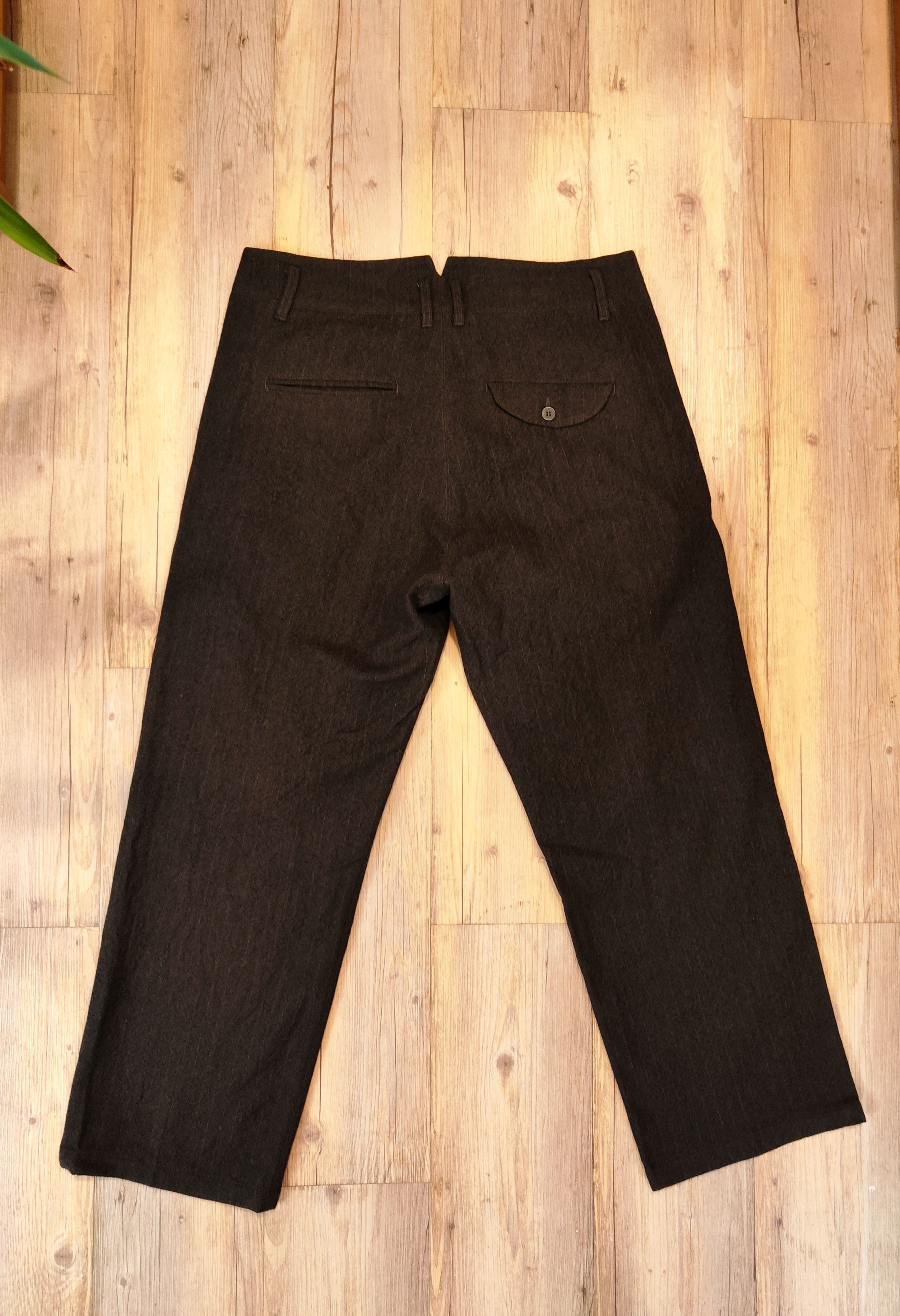 Hannibal. Wool wide trousers.Like Layer-0 or Elena Dawson Size US 36 / EU 52 - 5 Thumbnail