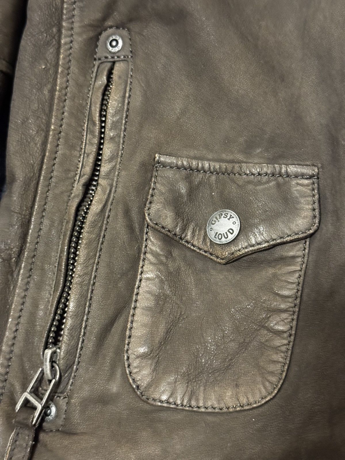 Gypsy Gypsy Vintage Brown Leather Jacket Size US S / EU 44-46 / 1 - 4 Thumbnail