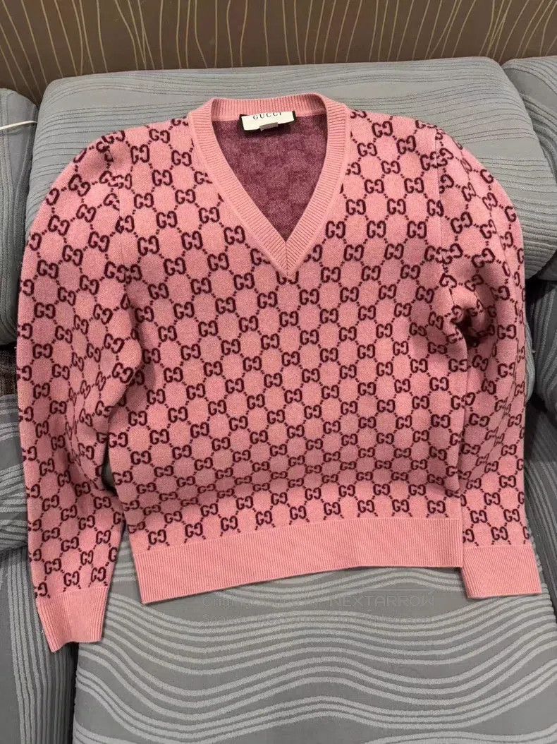 Gucci Gucci Pink cashmere sweater Size S / US 4 / IT 40 - 1 Thumbnail