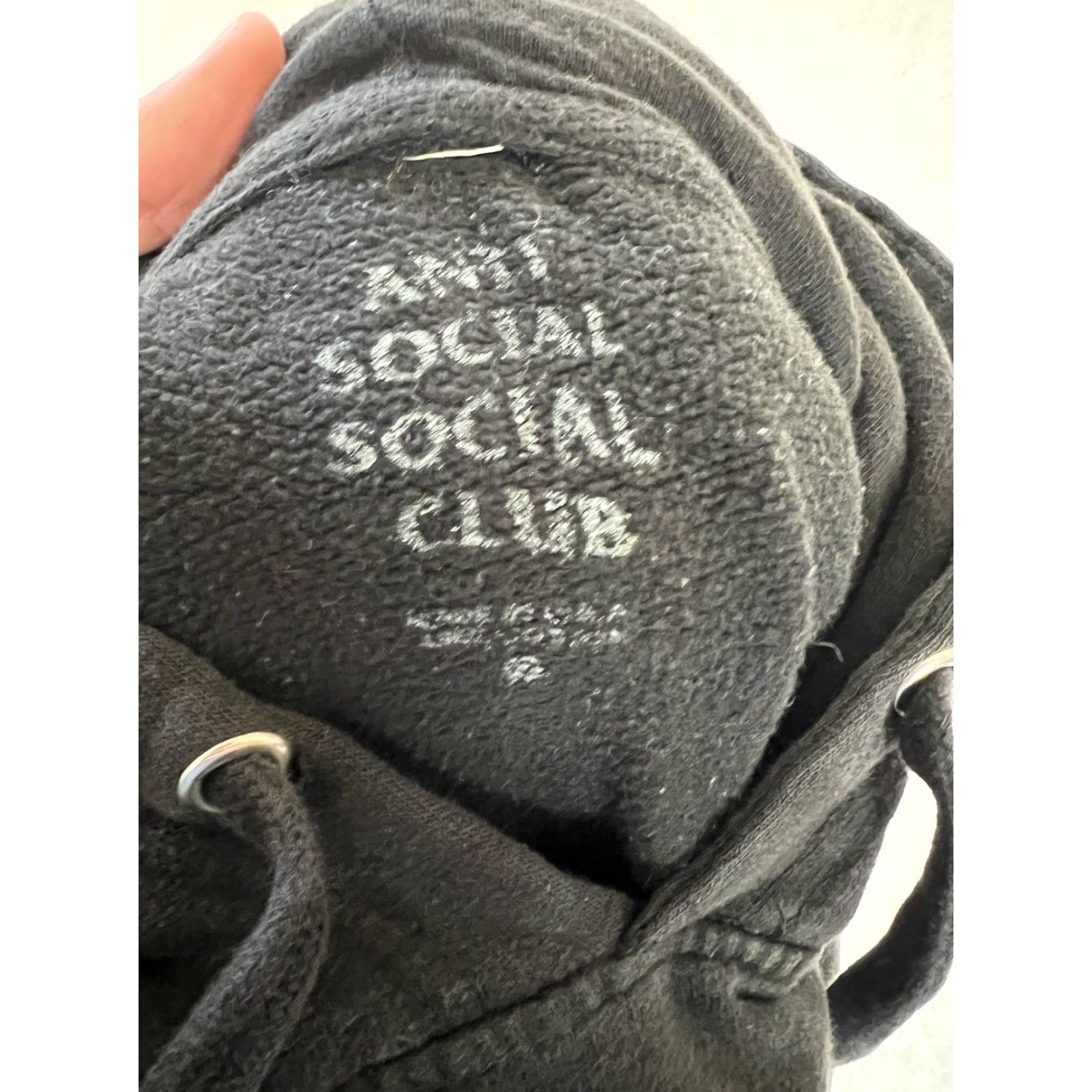Anti Social Social Club Anti Social Social Club Hoodie Mens Small Black Logo Pullover Fleece Streetwear Size US S / EU 44-46 / 1 - 6 Thumbnail