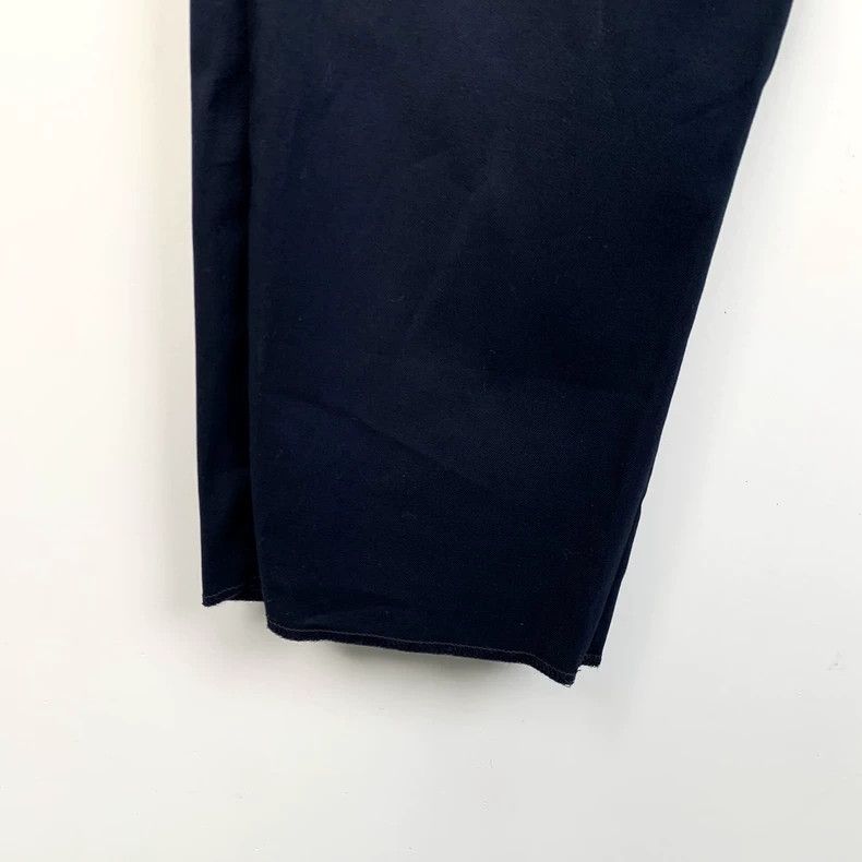 Dior Dior Dark blue mid-waist cotton straight trousers 2501-Next Size US 36 / EU 52 - 4 Thumbnail