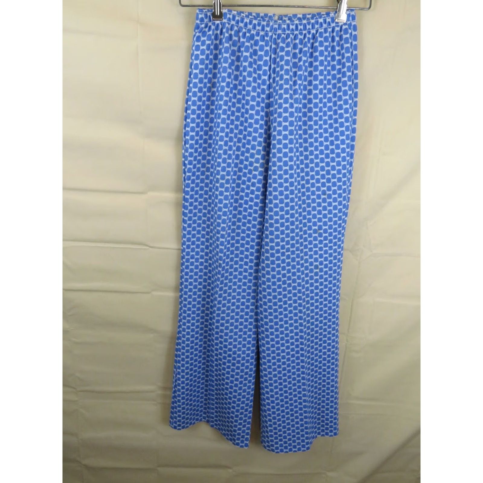 Vintage VINTAGE Girls Pants 1960-70's blue polyester 24-34 waist 30 distressed Size 42" / US 20 - 6 Thumbnail