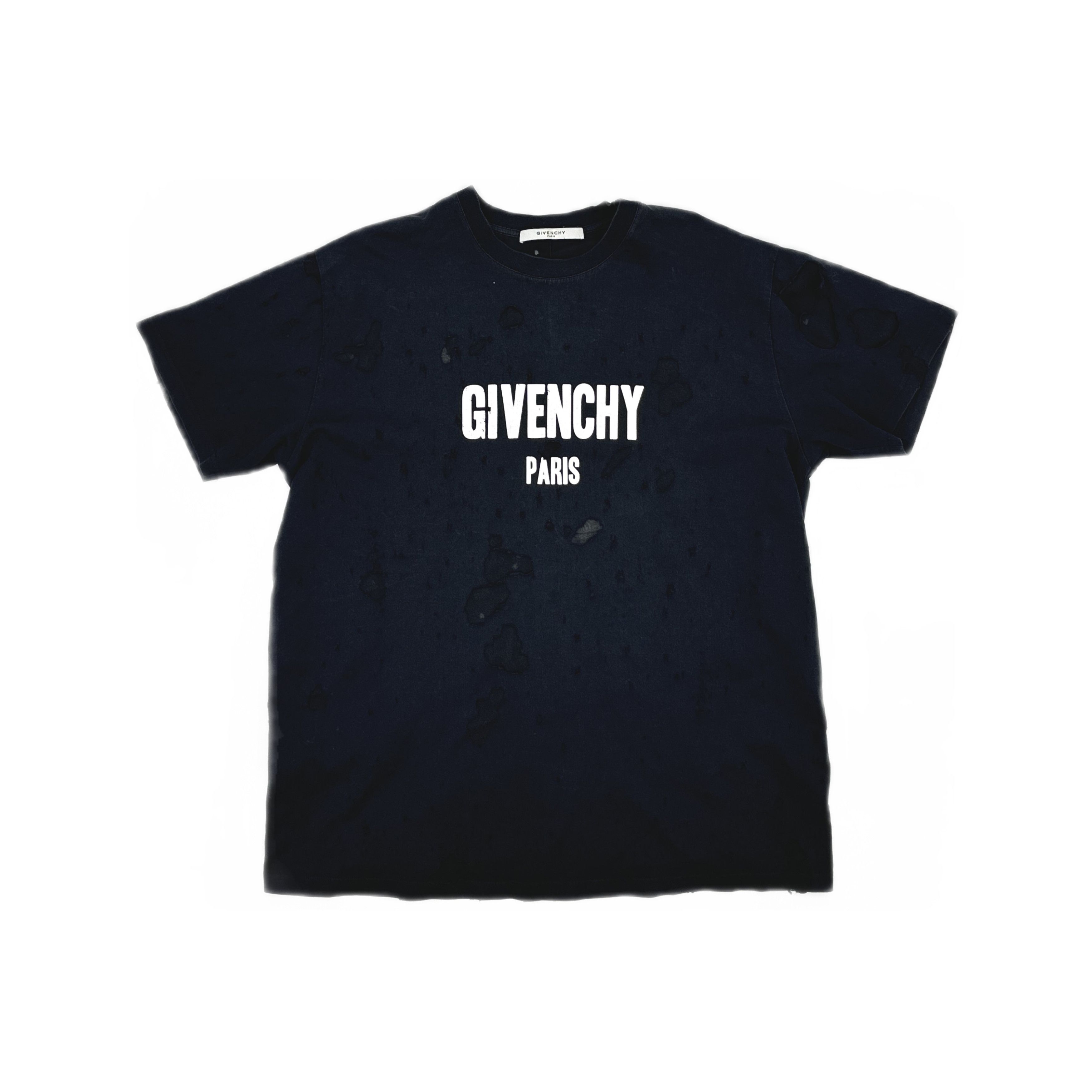 Givenchy Givenchy Distressed Logo T-Shirt Size M Size US M / EU 48-50 / 2 - 1 Thumbnail
