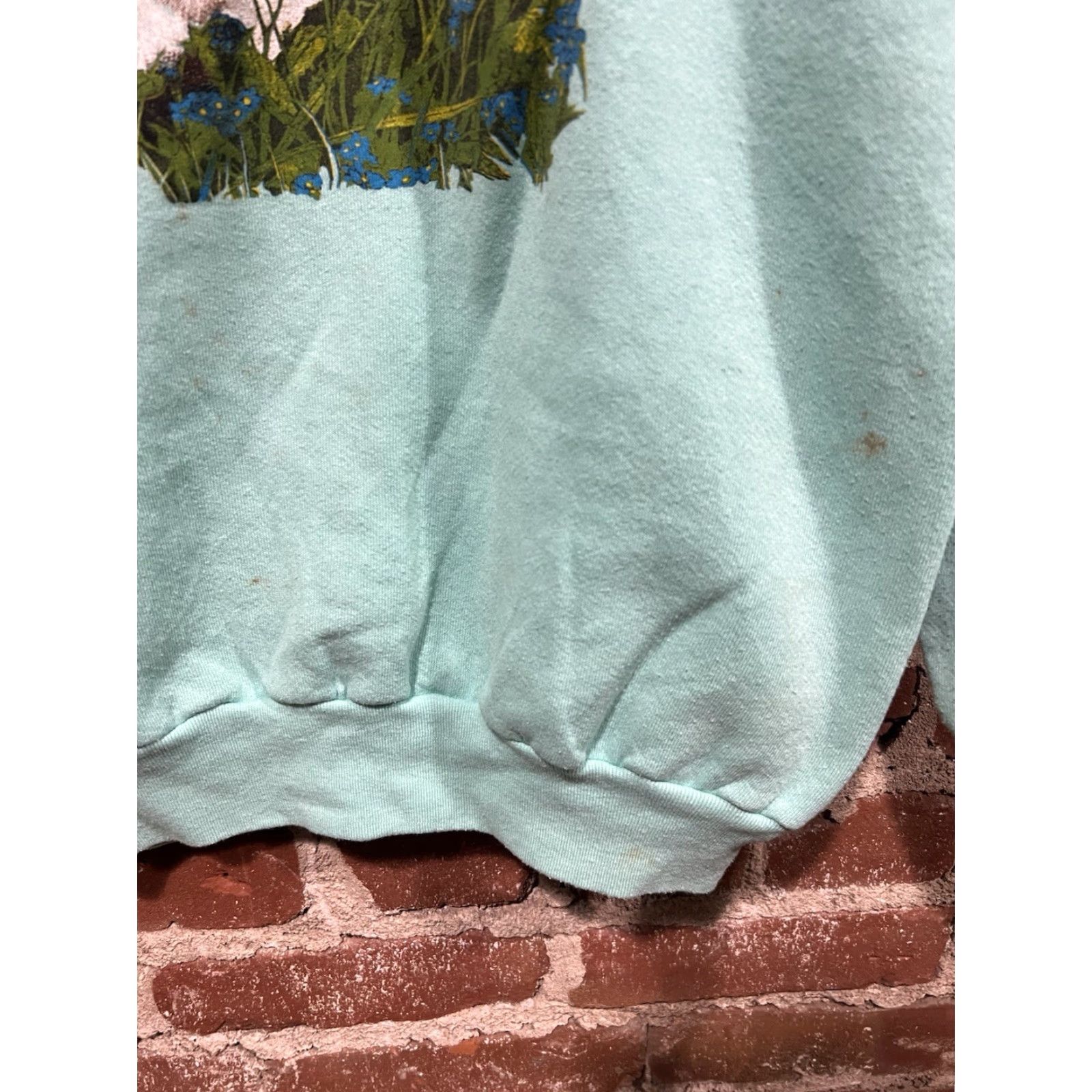 Vintage VINTAGE Cat Sweatshirt Large Blue Men's L Crew Neck Pullover Cat Theme 90s Stains Size US L / EU 52-54 / 3 - 2 Thumbnail