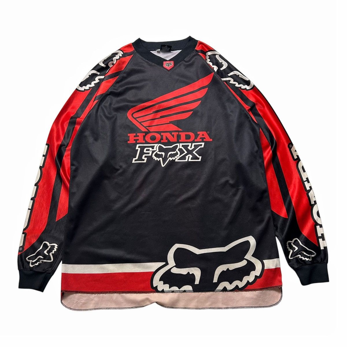 Fox Racing × Gear for Sports × Vintage Vintage 1998 Honda Fox Racing Jersey Ezra Lusk Motocross Size US L / EU 52-54 / 3 - 2 Thumbnail
