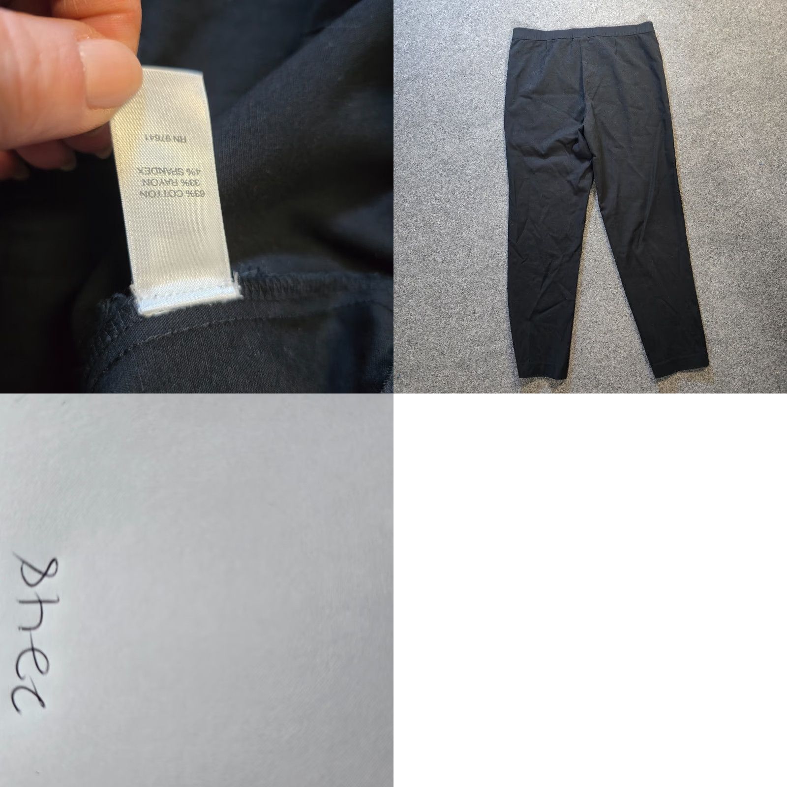 J. Jill J Jill Pants Womens 14 Black Essential Slim Ankle Stretch Career Capsule Shirt/Apt? No, Pants. Size 36" / US 14 / IT 50 - 8 Thumbnail