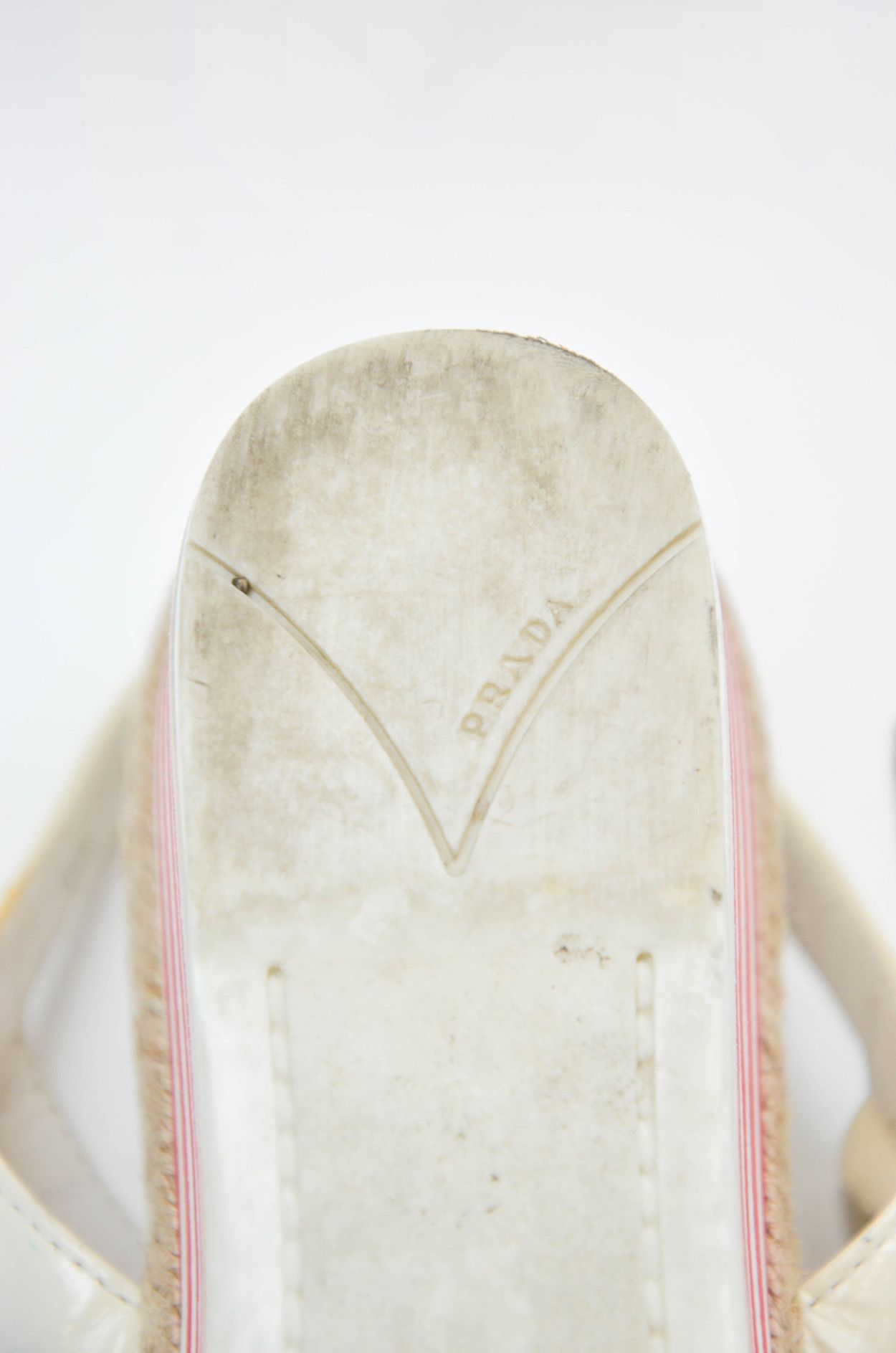 Prada Prada Linea Rossa Beige Leather Wedges Platform Size 38.5 Size US 7.5 / IT 37.5 - 11 Thumbnail