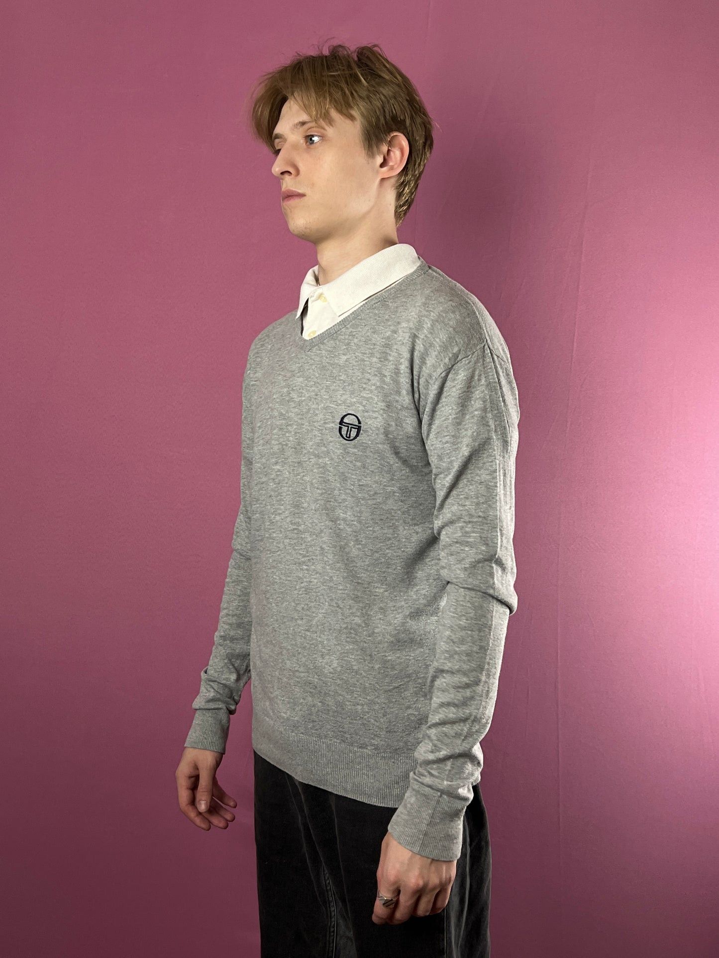 Sergio Tacchini Sergio Tacchini Vintage Men's V-Neck Sweater - S Size US S / EU 44-46 / 1 - 1 Thumbnail