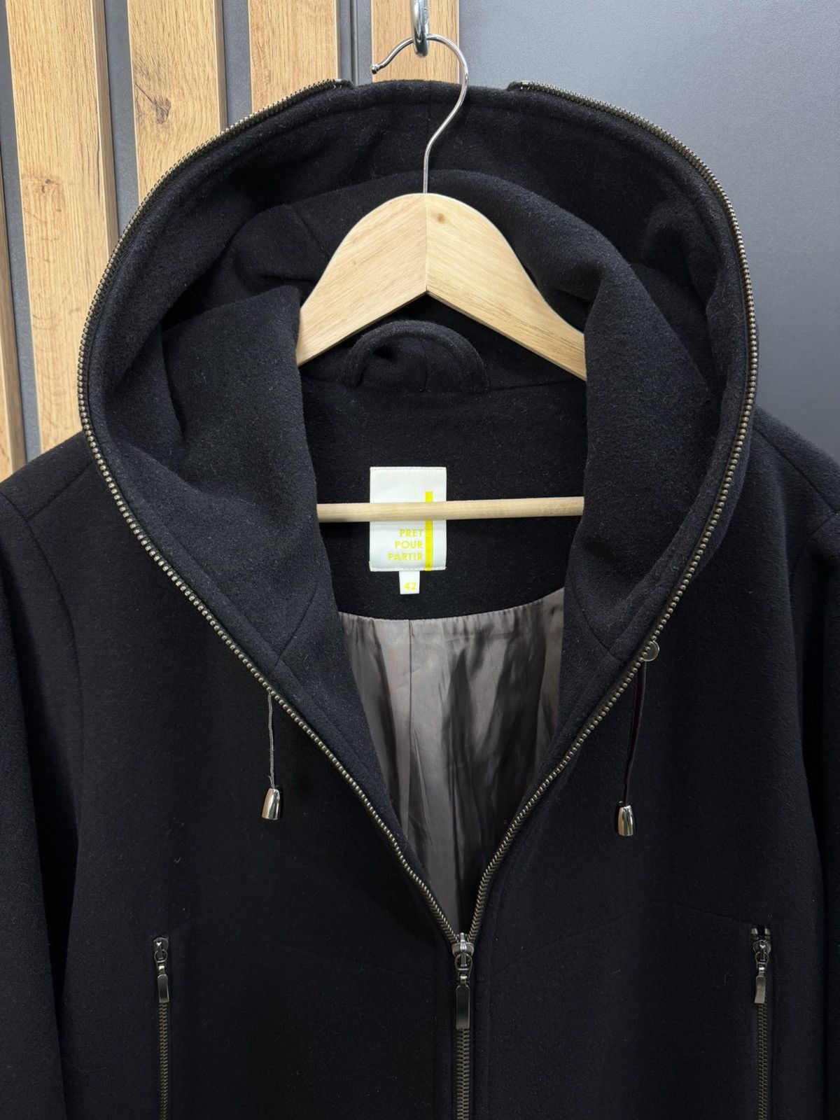 Other Pret Pour Partir Wool Cashmere Hooded Coat Size 42 Size M / US 6-8 / IT 42-44 - 6 Thumbnail
