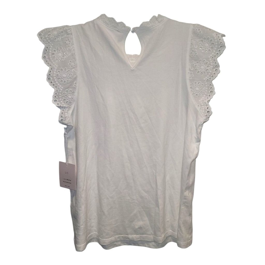 Lauren Conrad NWT LC Lauren Conrad Mixed Media Flutter Tank Top Size S / US 4 / IT 40 - 3 Thumbnail