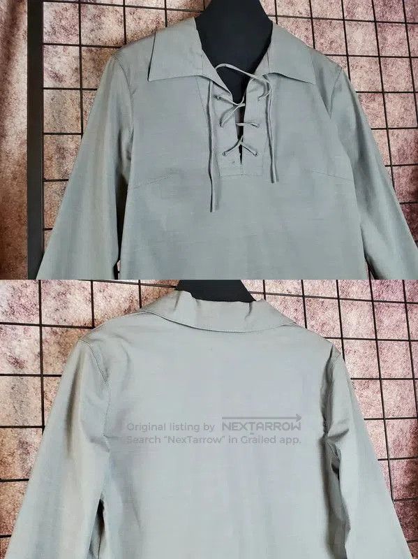 Burberry Burberry Gray Cotton Blend Long Sleeve Shirt. Size M / US 6-8 / IT 42-44 - 3 Thumbnail