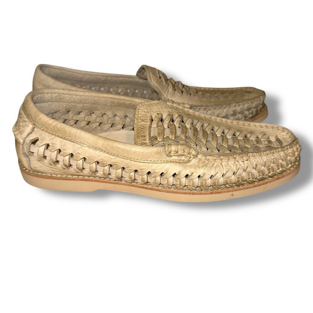 Sperry New Sperry Top Sider Distressed Off-White Woven Loafers Sz 8 Size US 8.5 / EU 41-42 - 7 Thumbnail