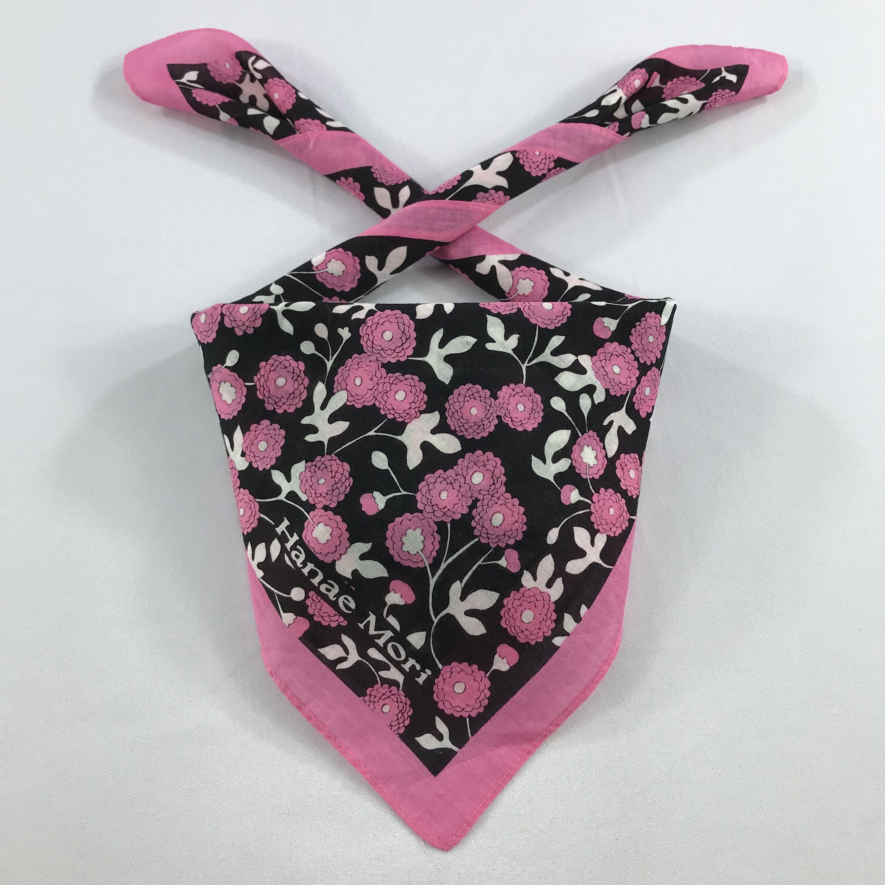 Hanae Mori × Vintage Hanae Mori Bandana / Handkerchief / Neckerchief - S2698 Size ONE SIZE - 3 Thumbnail