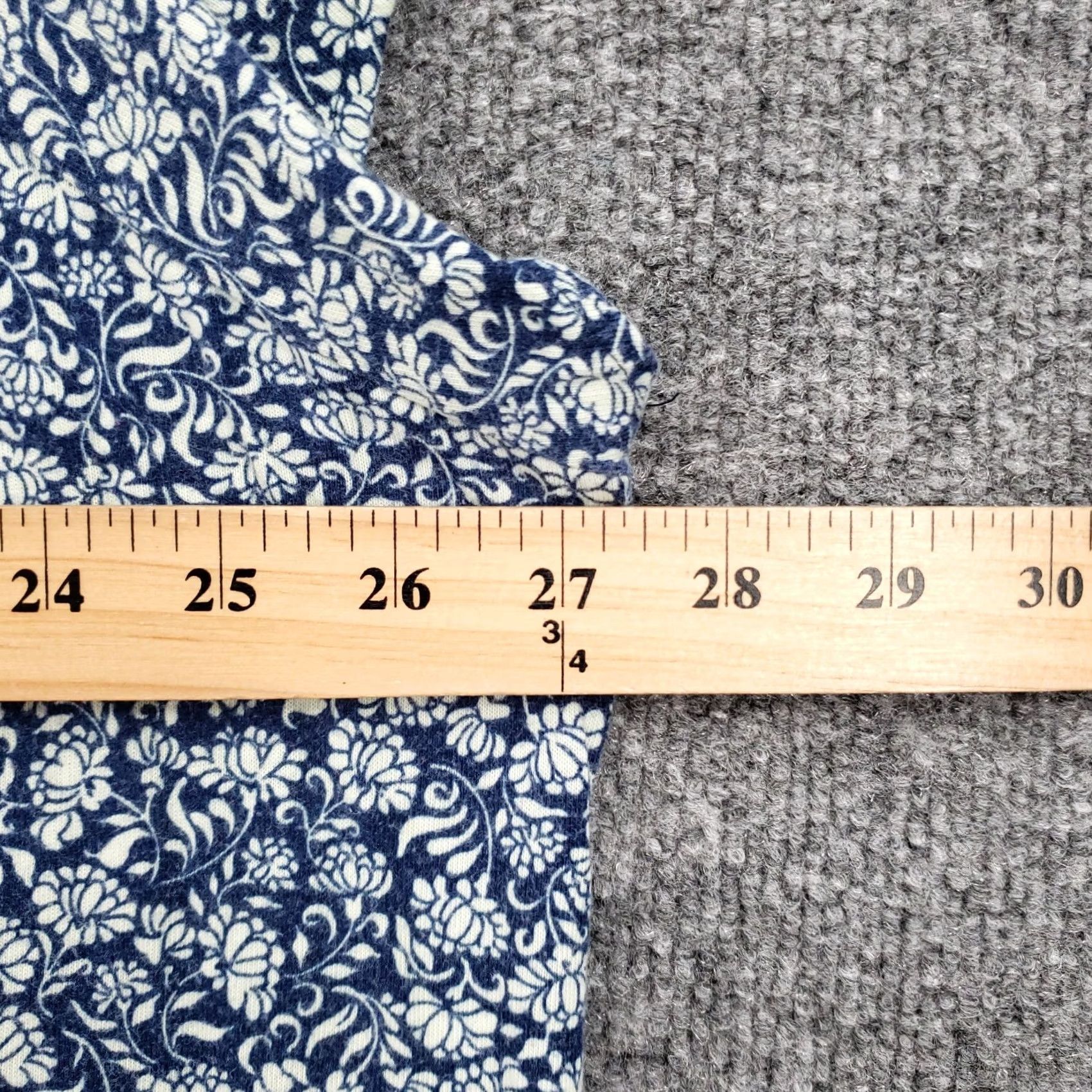 CO Liz & Co Gown Womens 3X Blue Floral Ditsy Henley Sleeveless Cotton Plus Dress Size XXL / US 16-18 / IT 52-54 - 4 Thumbnail