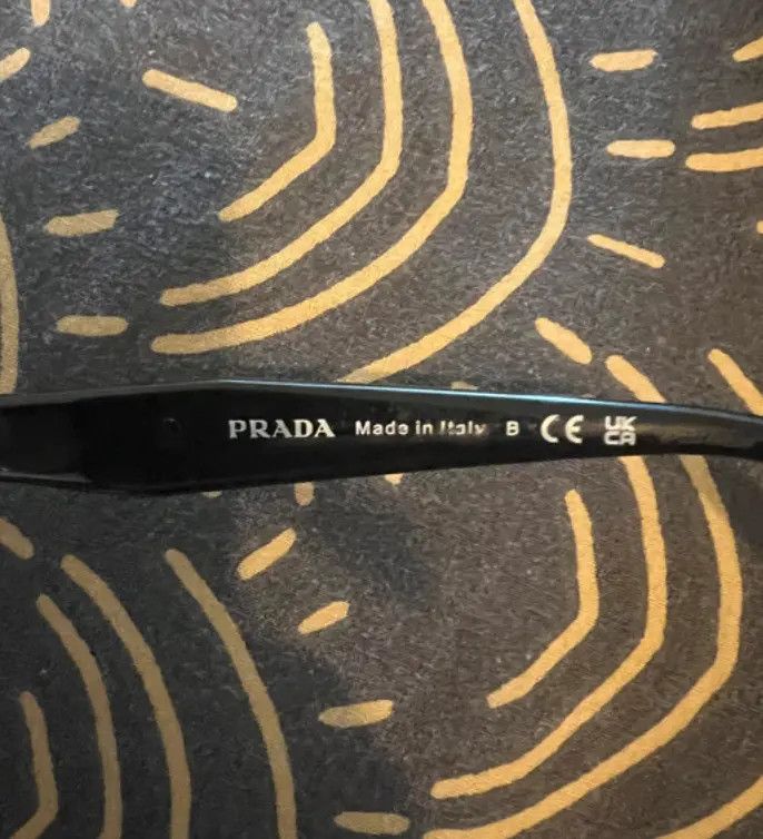 Prada × Vintage PRADA Sunglasses Rectangle Wrap Shield Metal Symbole RI928 Size ONE SIZE - 5 Thumbnail