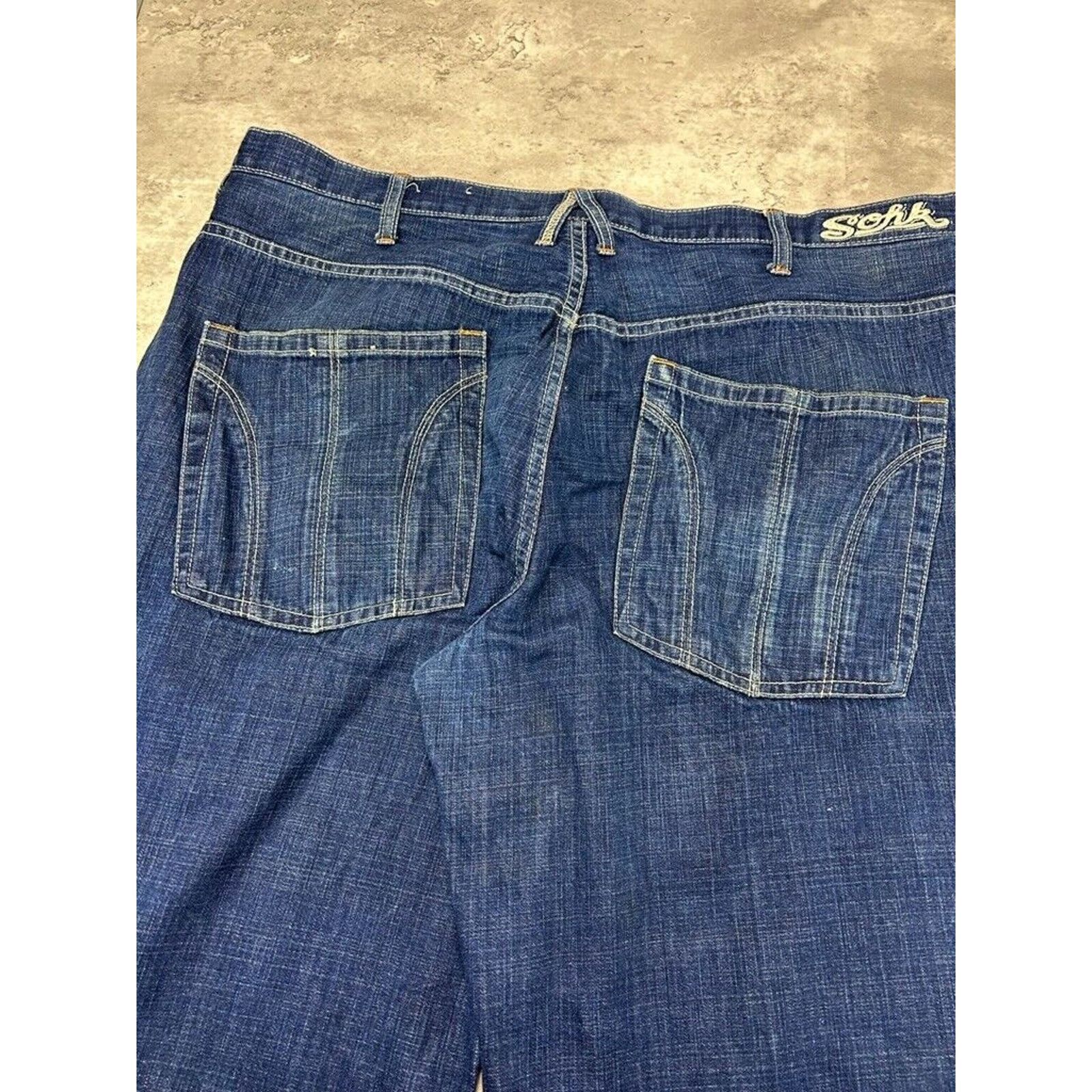 Vintage Vintage Y2K Sohk Baggy Fit Dark Wash Denim Pants Size 42 Size US 42 / EU 58 - 8 Thumbnail