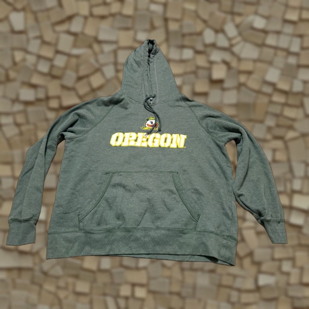 Champion VINTAGE Champion Hoodie Mens XL Green Pullover Oregon Ducks Football Size US XL / EU 56 / 4 - 1 Thumbnail