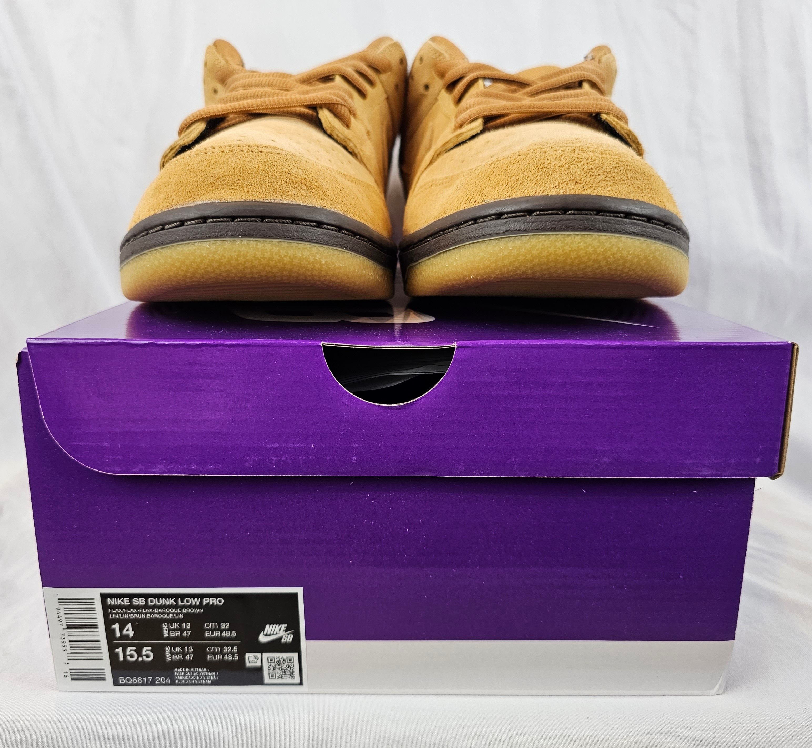 Nike Nike SB Dunk Low Wheat 2023 Brown Gum Men's Size 14 US NEW Size US 14 / EU 47 - 8 Thumbnail