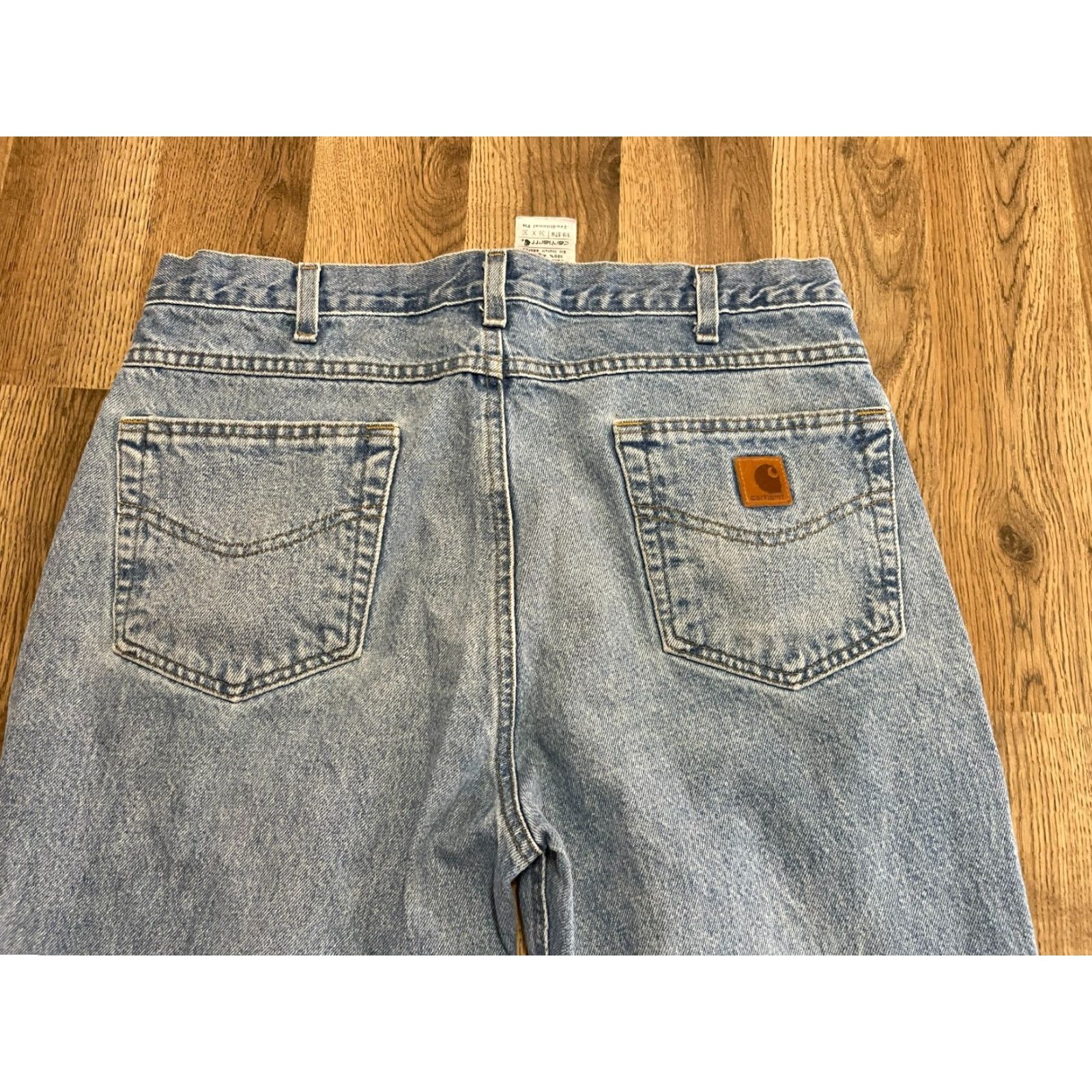 Carhartt Carhartt Jeans Men's 36x30 Blue Denim Traditional Fit Straight Leg Regular All Seasons Size US 36 / EU 52 - 3 Thumbnail