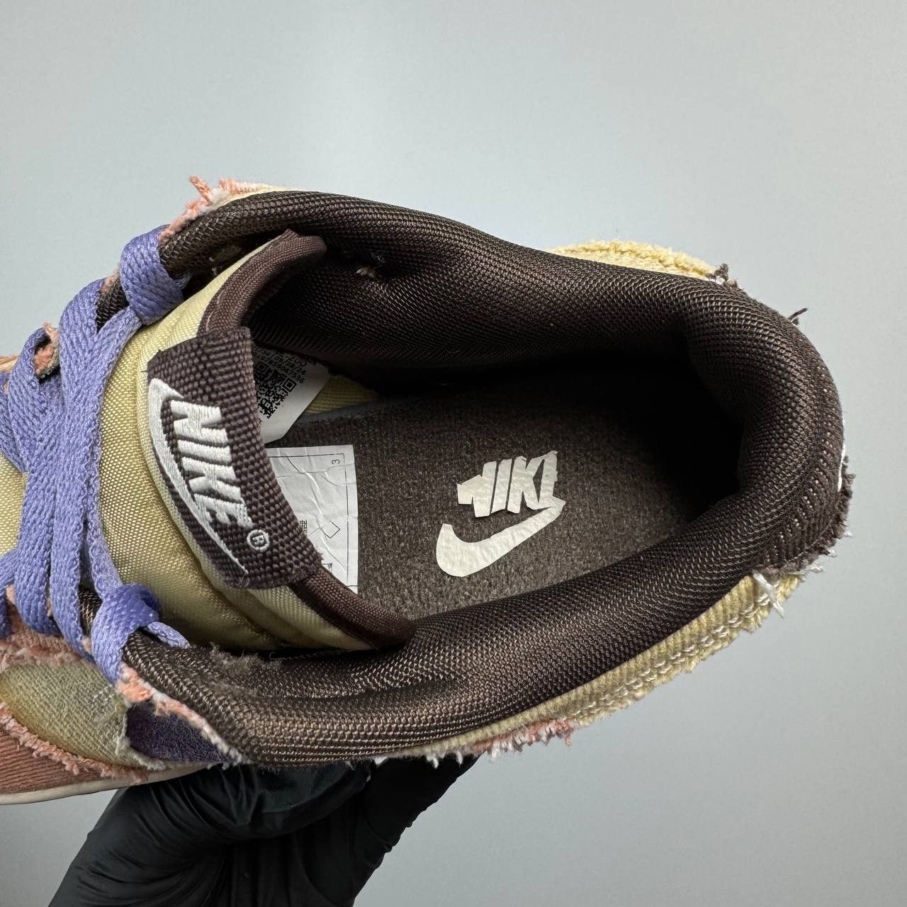 Nike Nike Dunk Low Scrap Beige Purple Distressed Size 38.5 Size US 7 / IT 37 - 10 Thumbnail
