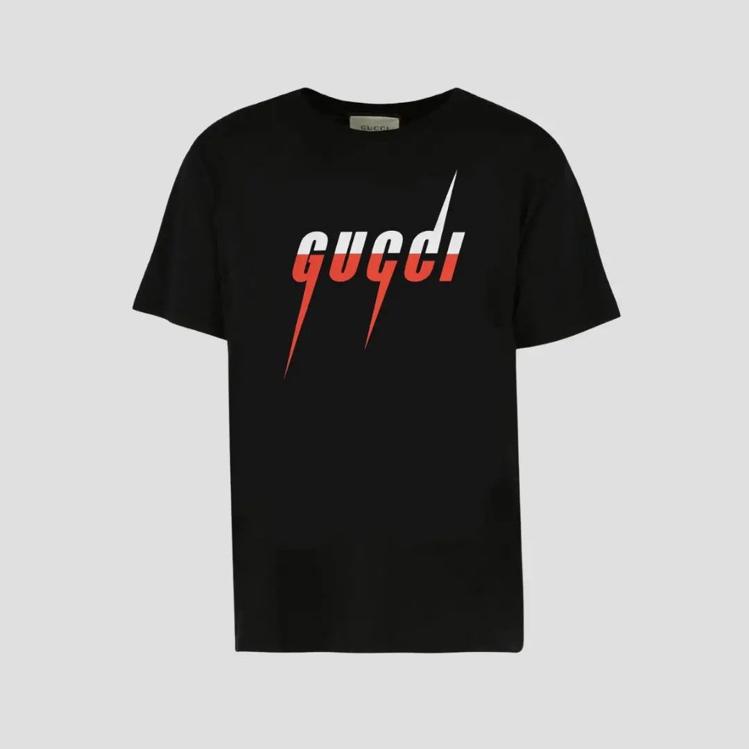 Gucci o1loc1c1125 S/S Over T Shirt Cotton Jersey Medley in Black Size US XS / EU 42 / 0 - 1 Thumbnail