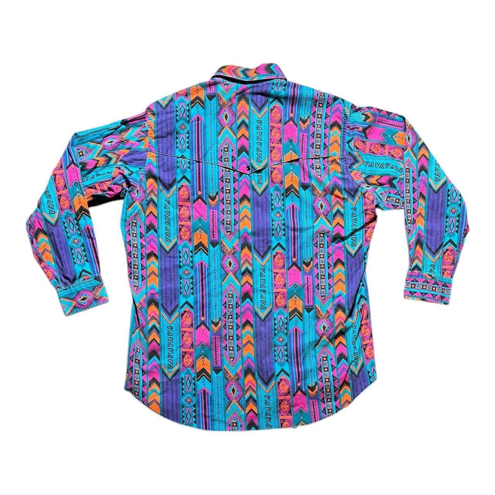 Wrangler Vintage Wrangler Western Button Down Shirt Size US XL / EU 56 / 4 - 2 Thumbnail