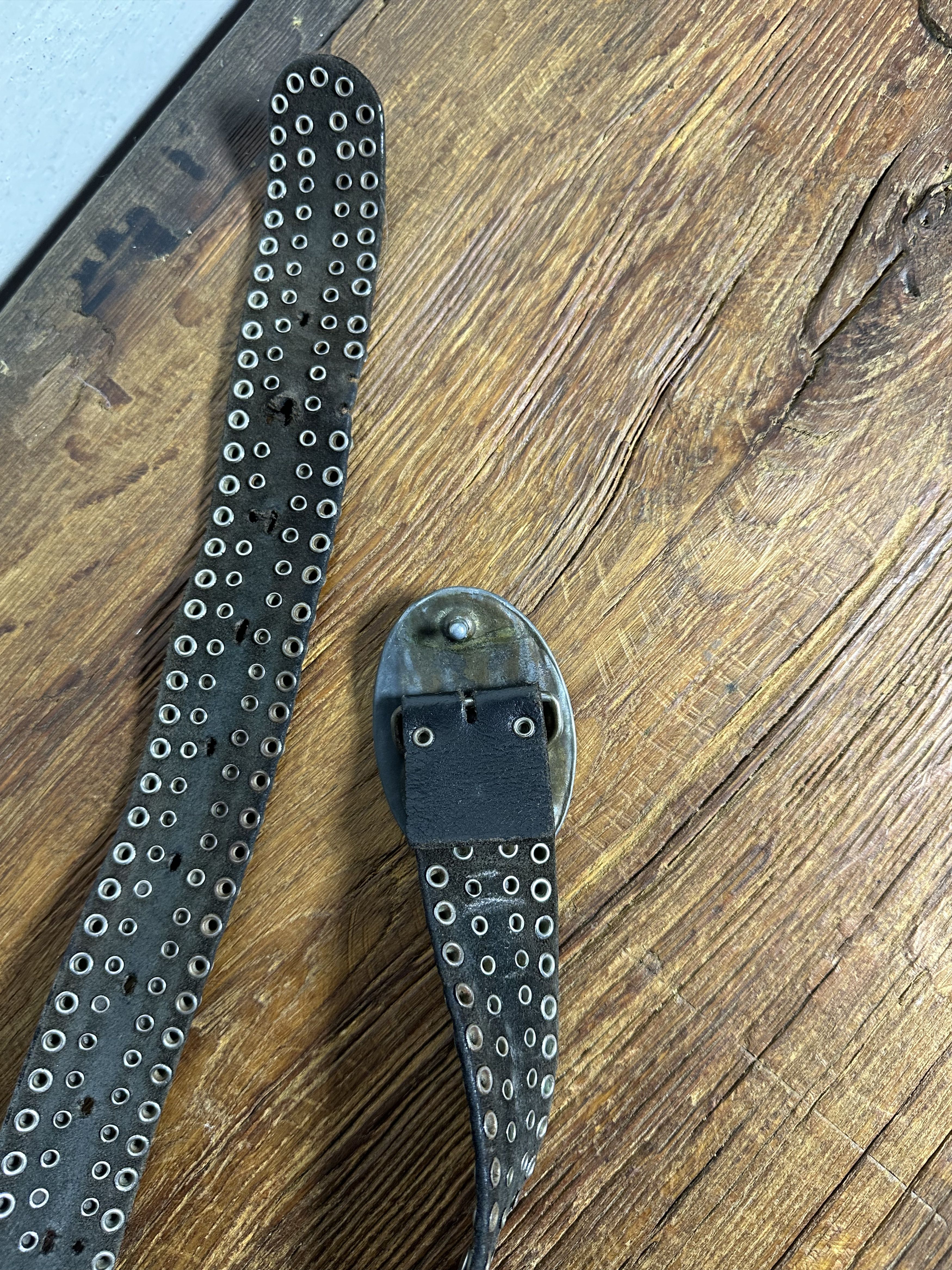 Cowboy Equipment Cowboy Belt With Silvertone Bull Buckle Size ONE SIZE - 5 Thumbnail