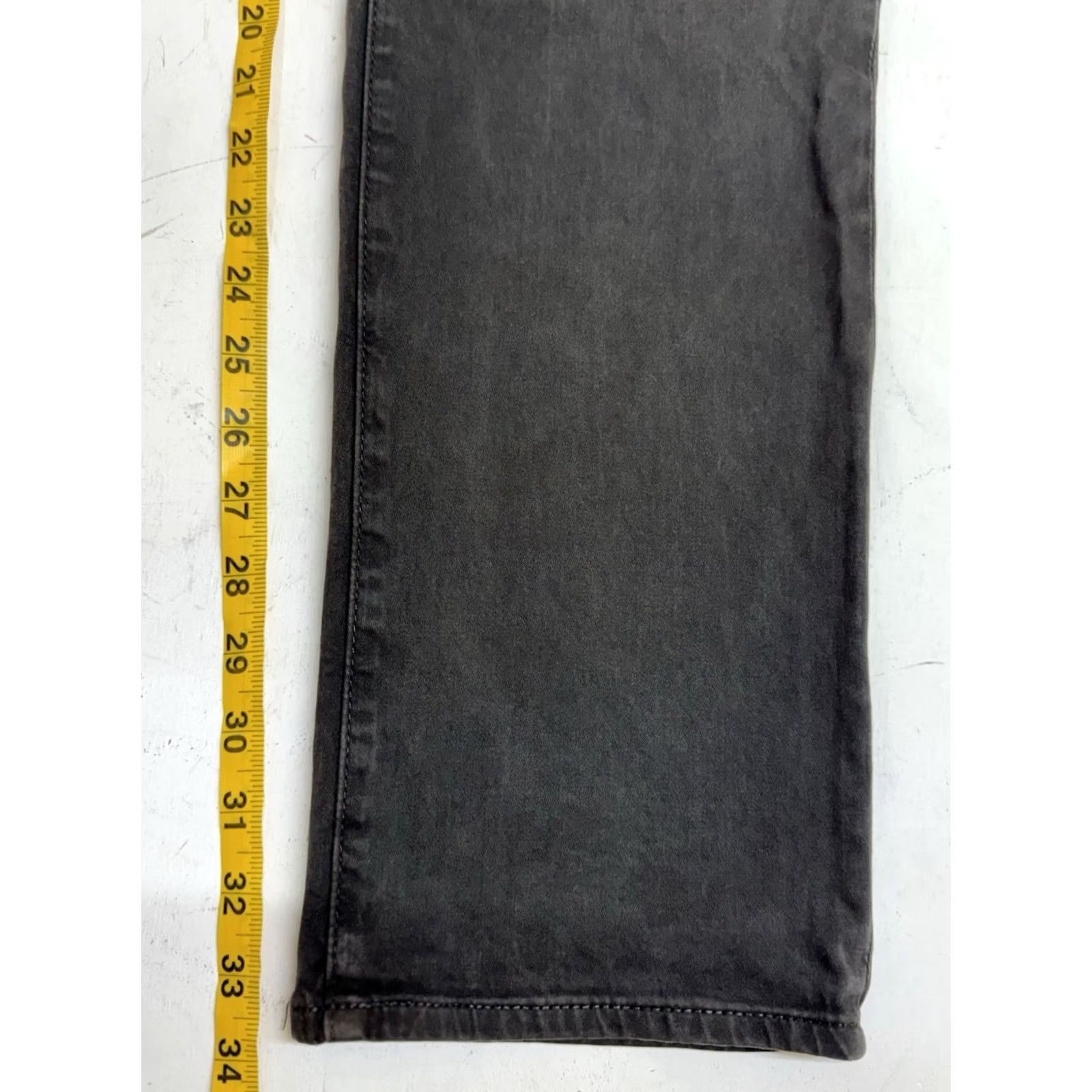 Vintage AG Adriano Goldschmied The Everett Slim Straight Chino Pants Gray Mens 34x34 Slim Flat Front 5-Pocket Logo Cotton Size US 34 / EU 50 - 7 Thumbnail