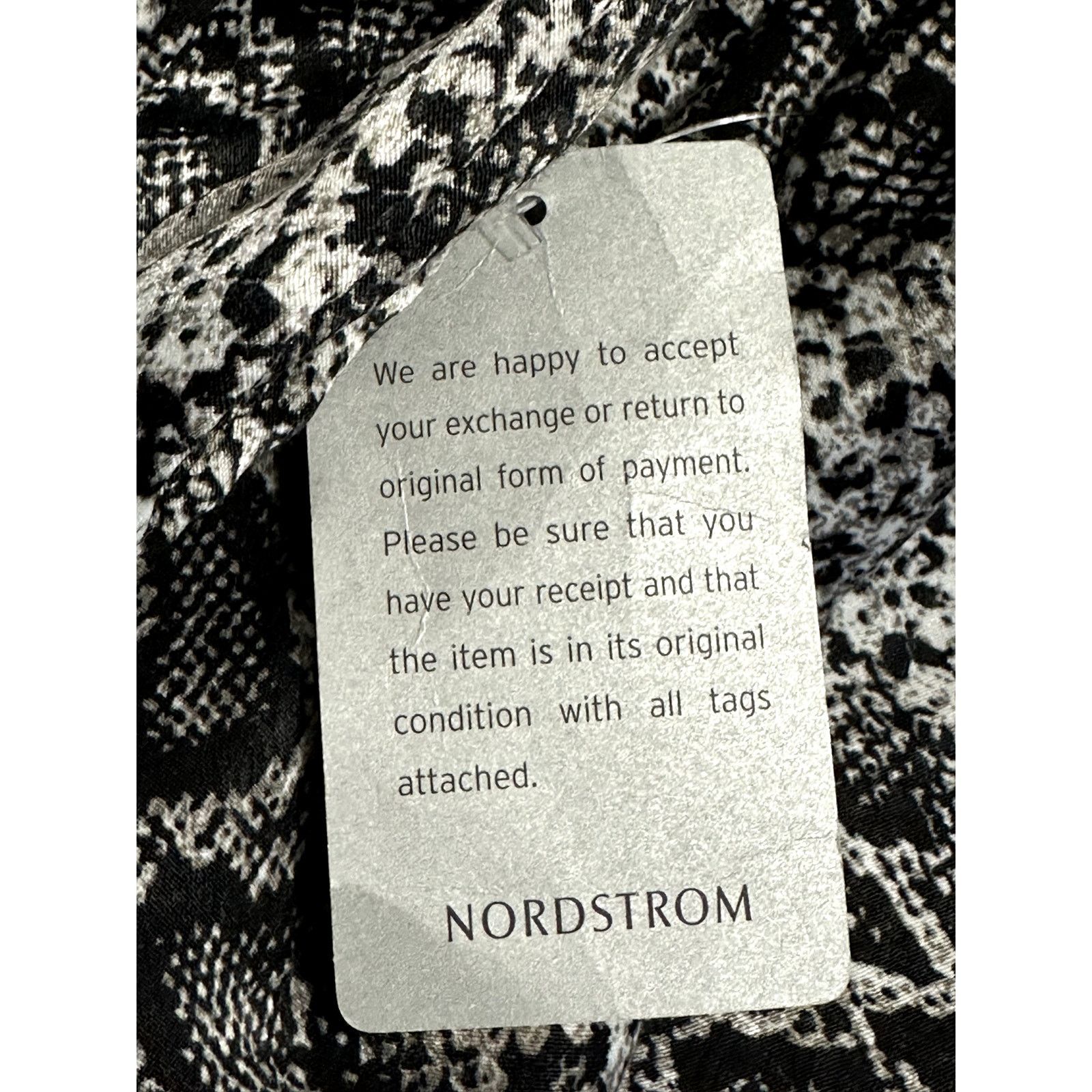 Other Forgotten Grace BlackWhite Snake Print Faux Wrap Skirt S NWT Size 28" / US 6 / IT 42 - 7 Thumbnail